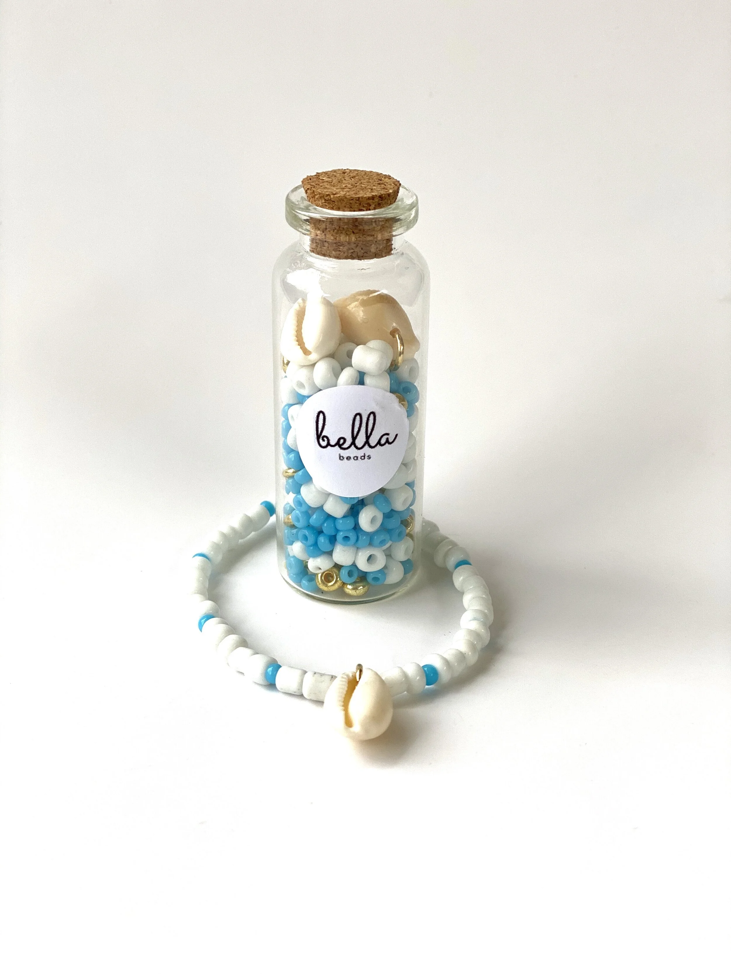 Shell Charm Bracelet in a Bottle