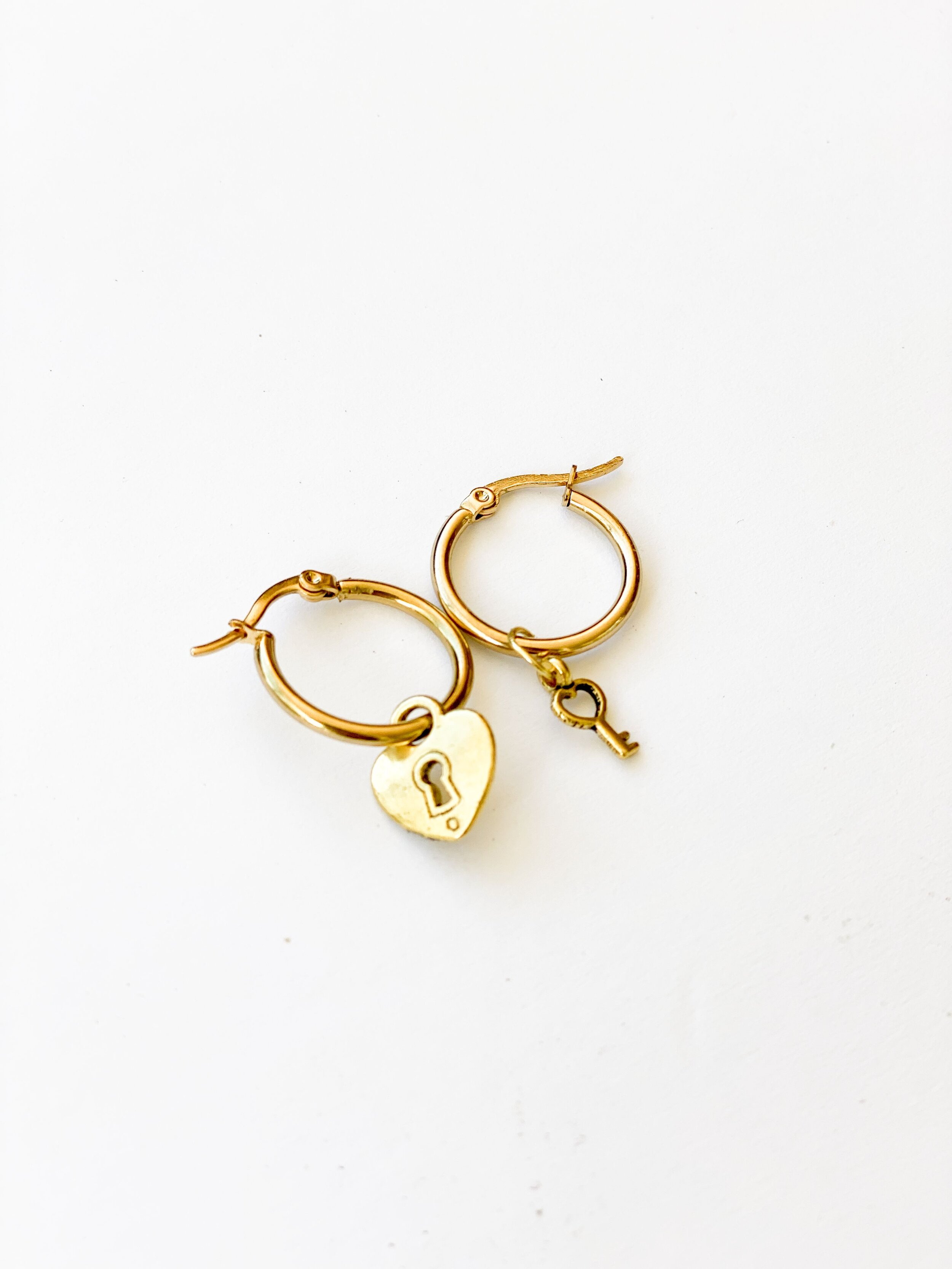 Lock &amp; Key Earrings 