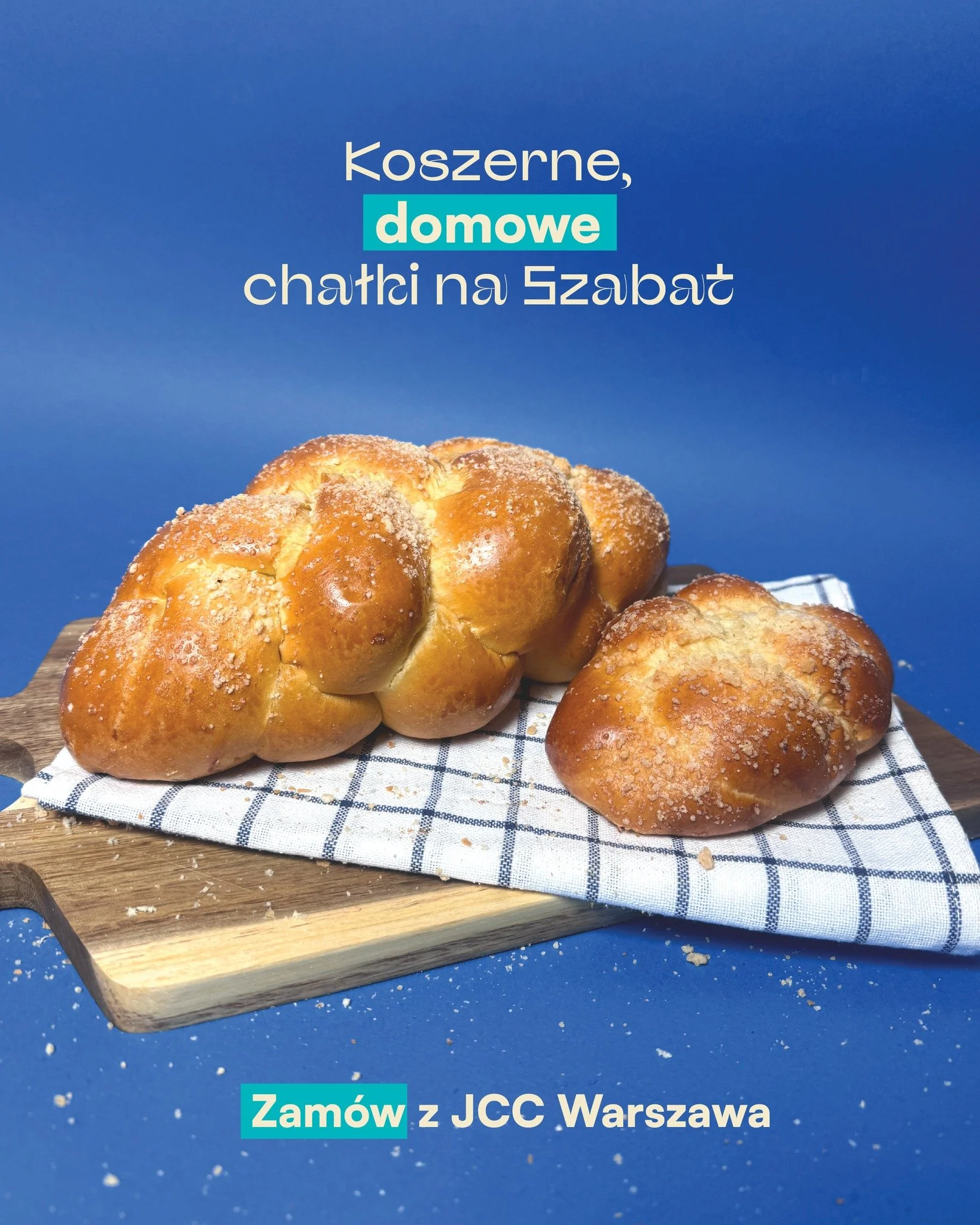 Szabatowa rewolucja w JCC Warszawa! ✨ Mamy dla Was wiadomość, na kt&oacute;rą czekaliśmy (i Wy pewnie też!) od bardzo dawna. Koniec z kompromisami, koniec z improwizacją i kupowaniem &bdquo;przypadkowych&rdquo; chałek w sieci&oacute;wkach. Czas na no