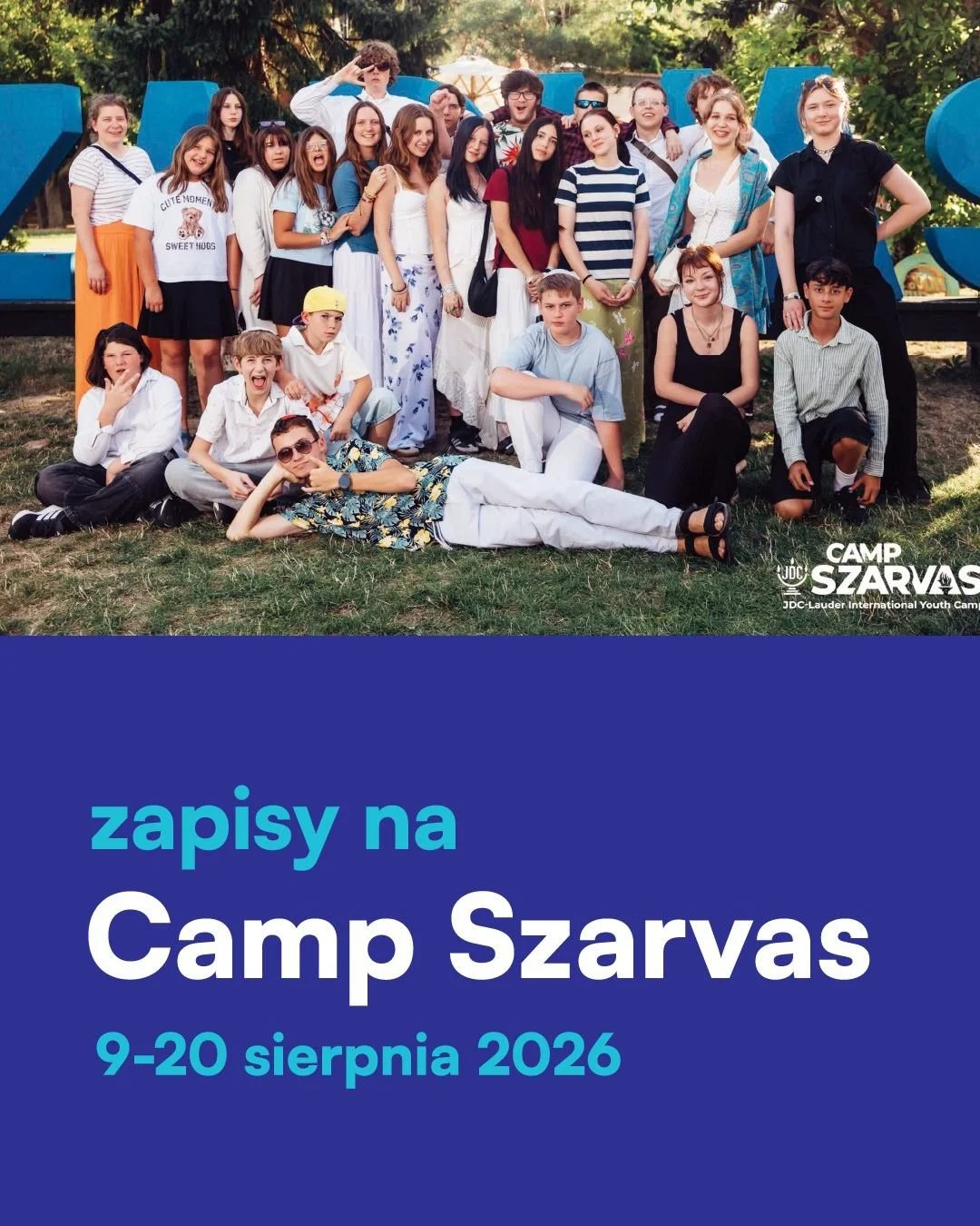 Ruszyły zapisy na @szarvascamp! ☀️ To jeden z najbardziej wyjątkowych wakacyjnych wyjazd&oacute;w dla młodzieży żydowskiej w Europie &ndash; dwa tygodnie pełne przyjaźni, wsp&oacute;lnoty i niezapomnianych doświadczeń w międzynarodowym środowisku na 