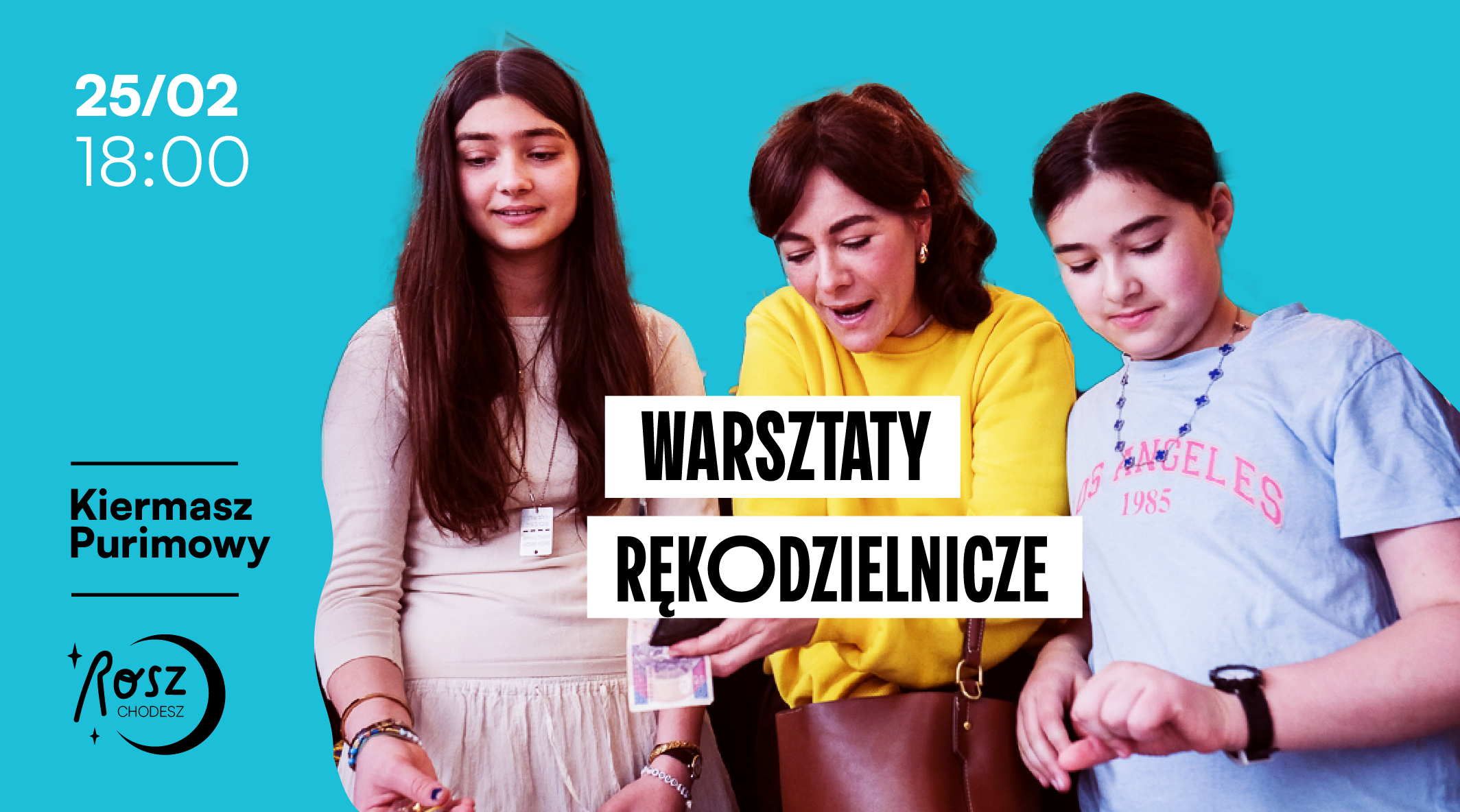 Kiermasz purimowy x Rosz Chodesz - warsztaty rękodzielnicze