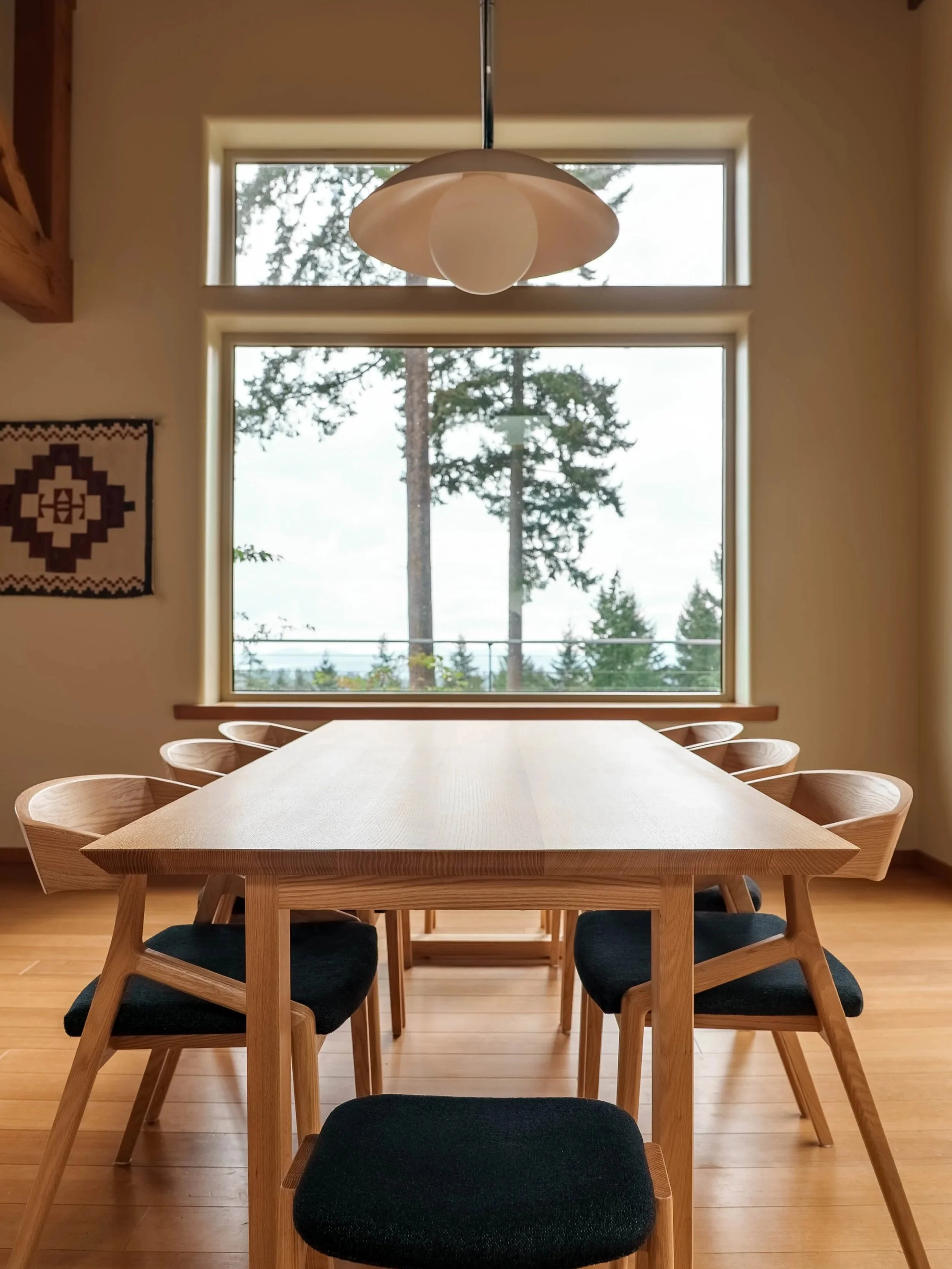 Lighting design by Saltspring Island interior designer Amber Jordan Design, featuring Luminaire Authentik lighting. 