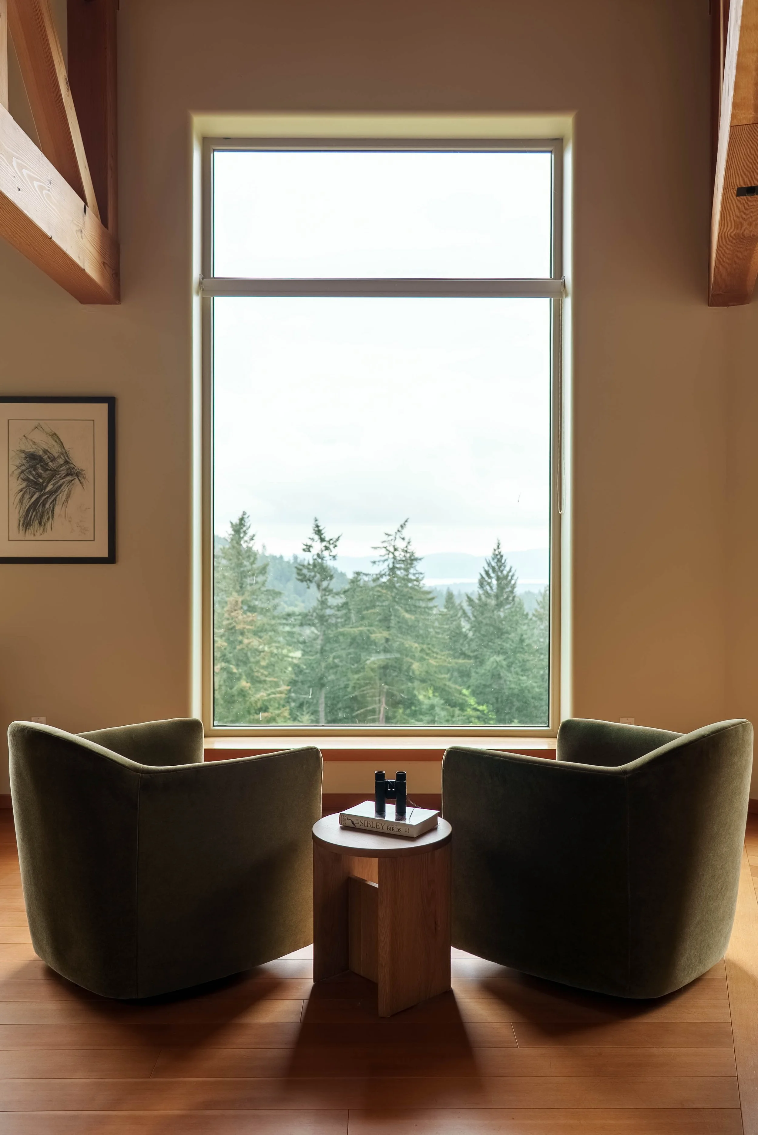 Saltspring Island modern home with decorating and interior design by Amber Jordan Design