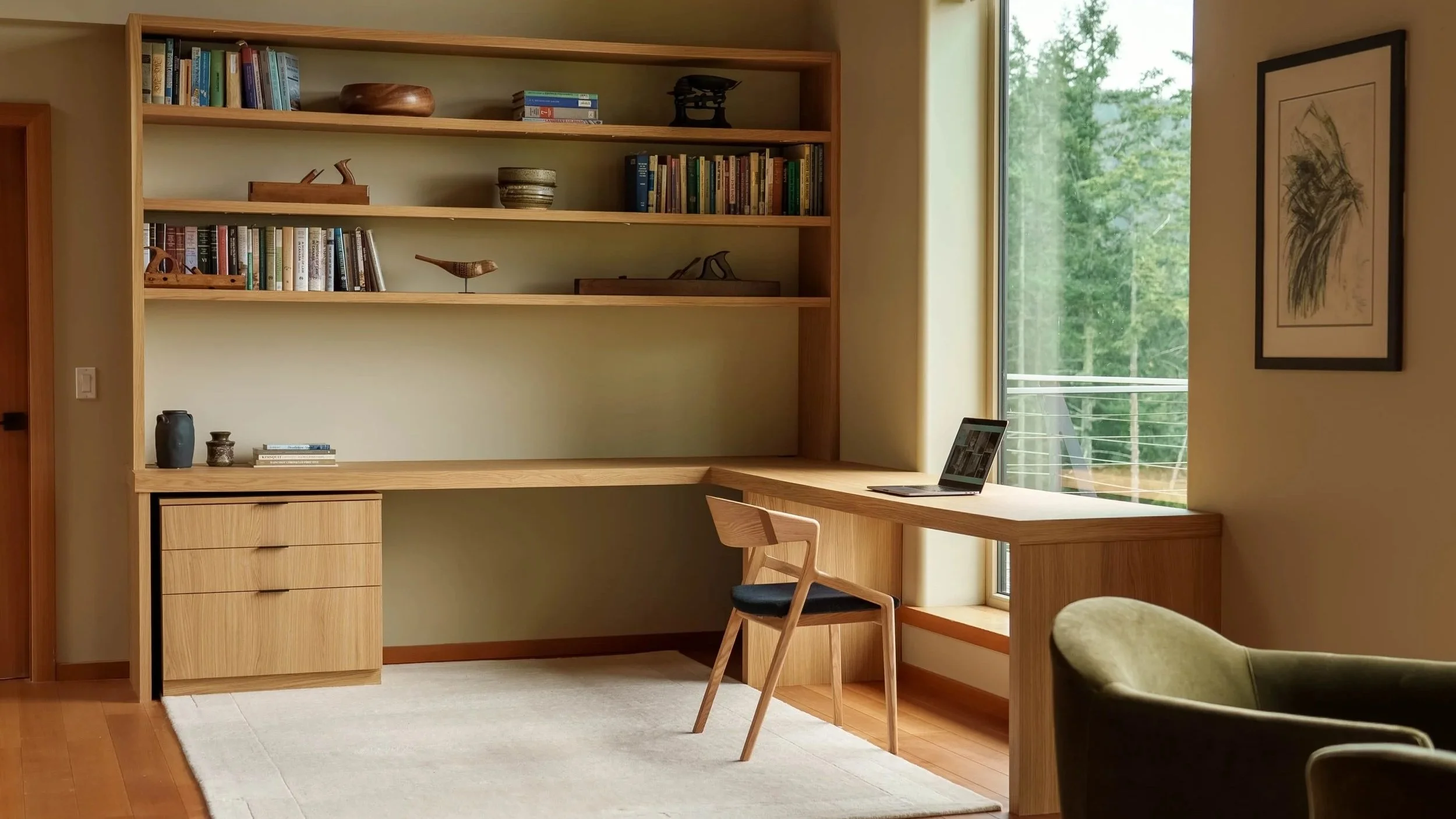 Custom cabinetry design by Amber Jordan Design a luxury interior designer on Saltspring Island, British Columbia