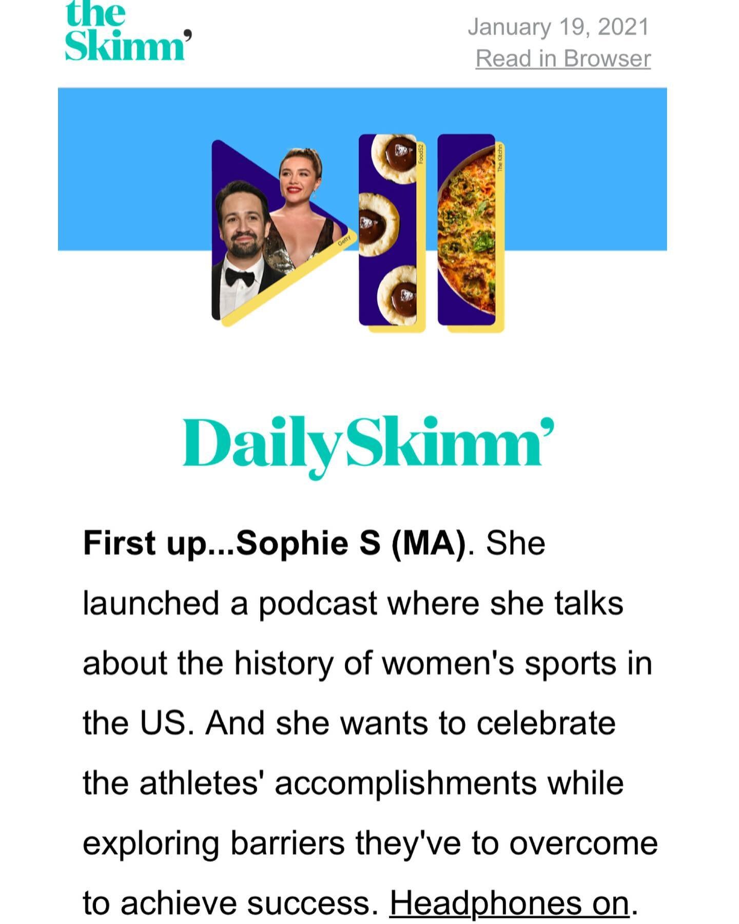 So proud to be featured in @theskimm !!!!!