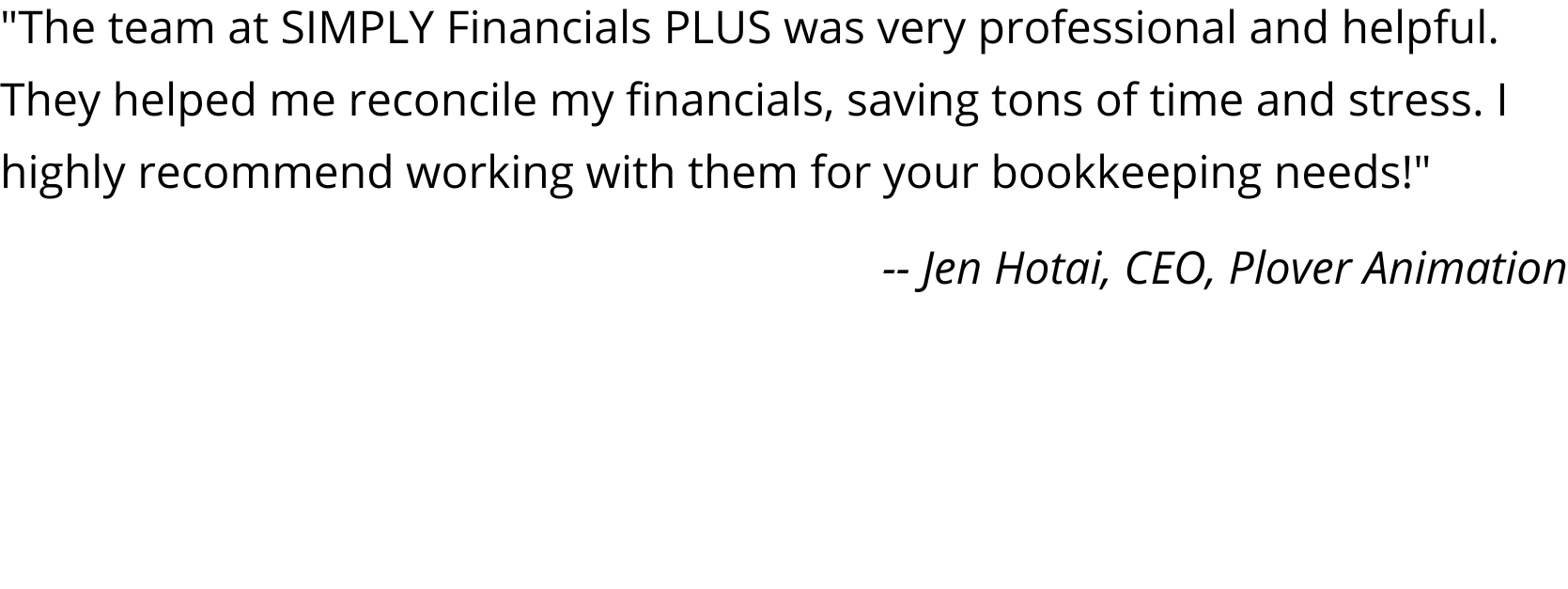 Jen Hotai, CEO, Plover Animation