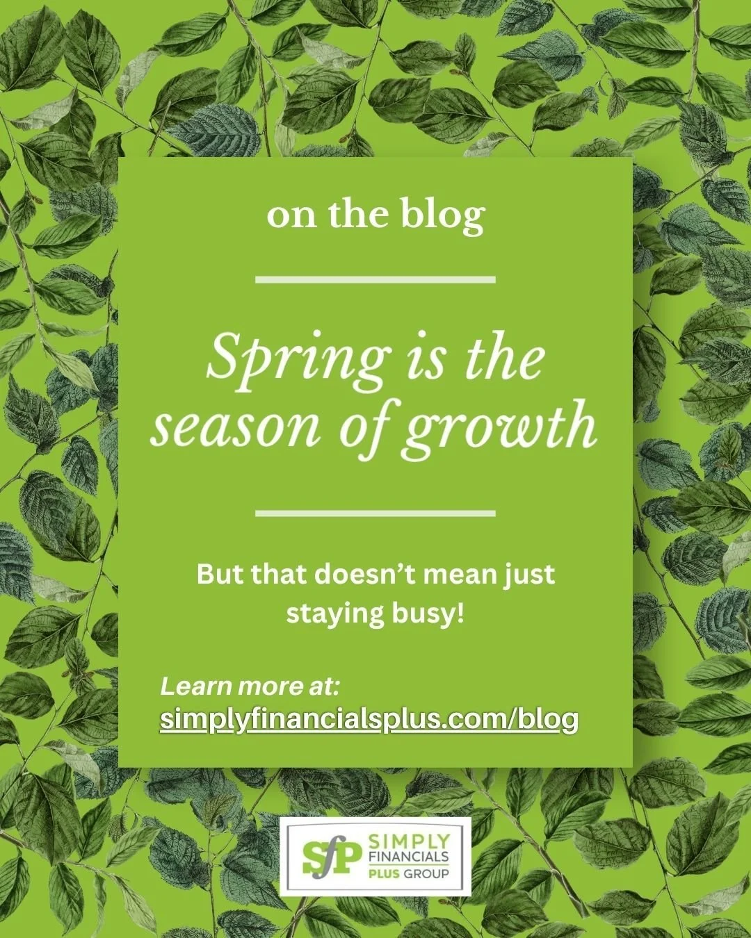 Spring is a season of growth&mdash;but growth in business takes more than staying busy. The choices you make now around your finances, systems, and strategy can shape the rest of your year in a big way.

🌱 Our latest blog explores how intentional fi