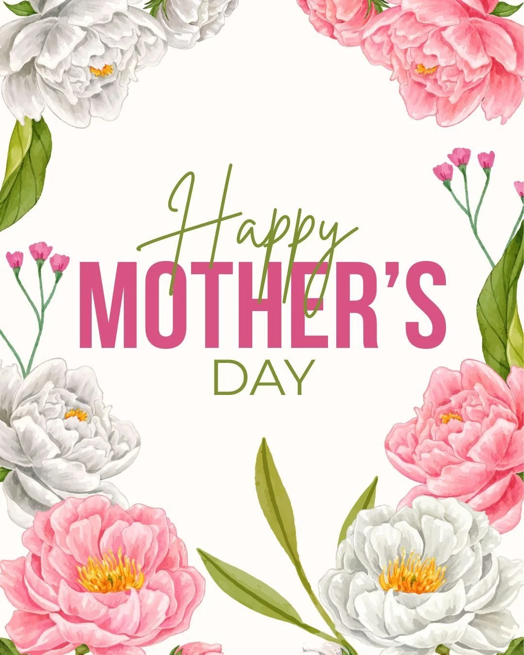To all the moms, mother figures, and women who nurture and care for others, Happy Mother's Day!	

#MothersDay
