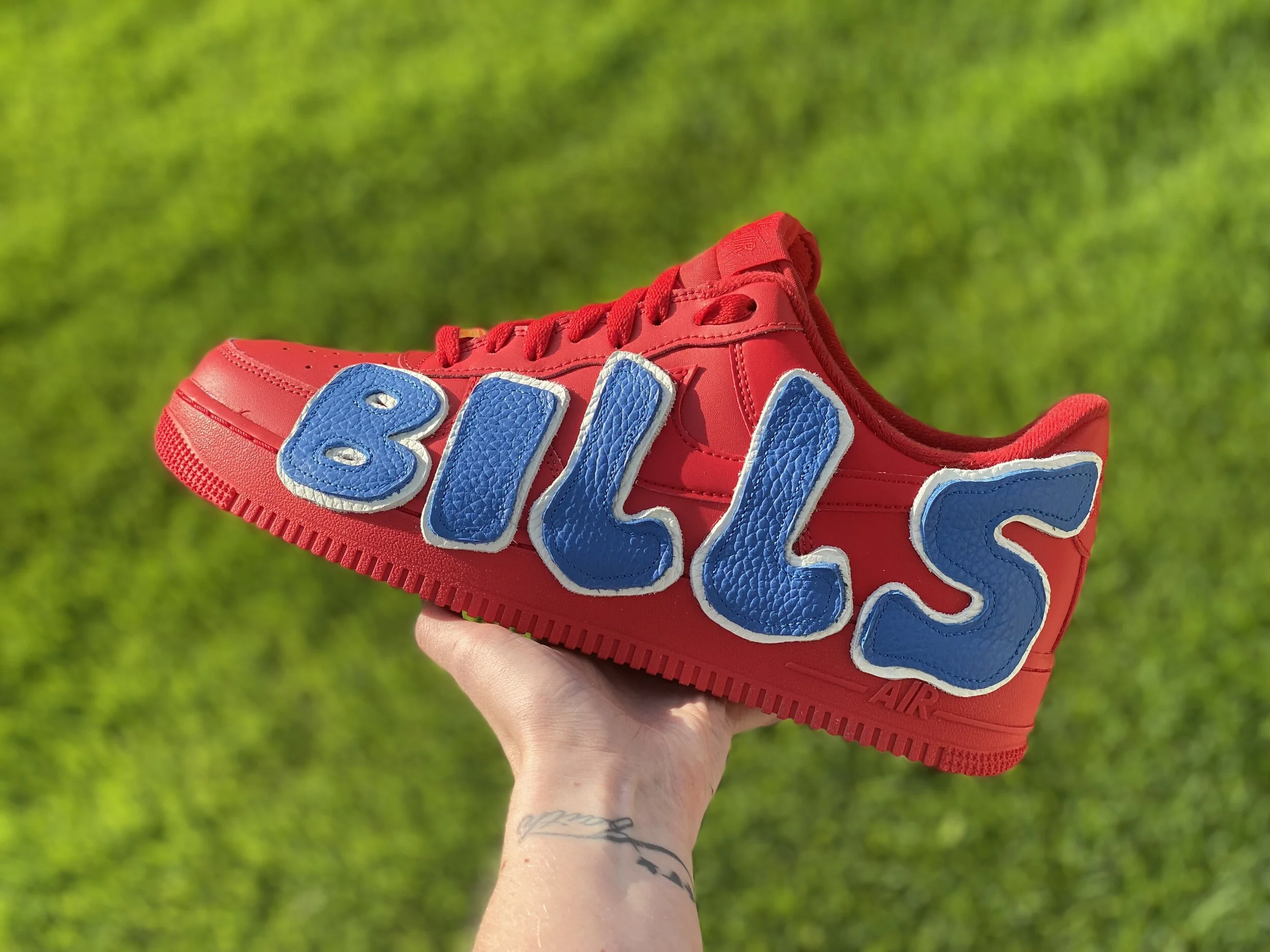 Custom Buffalo Bills Sneakers — Laced by Liv - Custom Footwear display picture 1