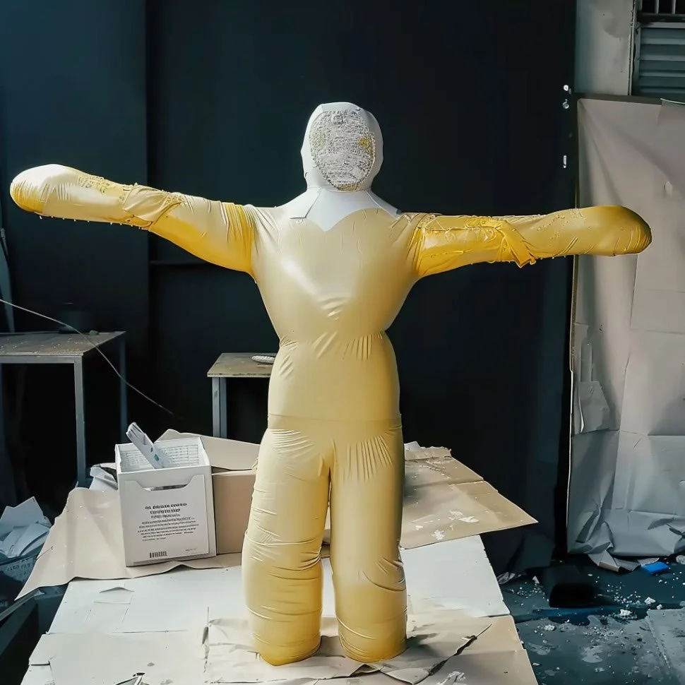 Self Portrait in plastic and plaster