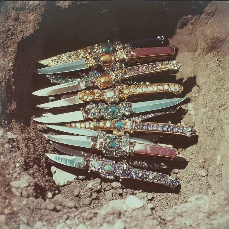 I am safe and my knives are gorgeous