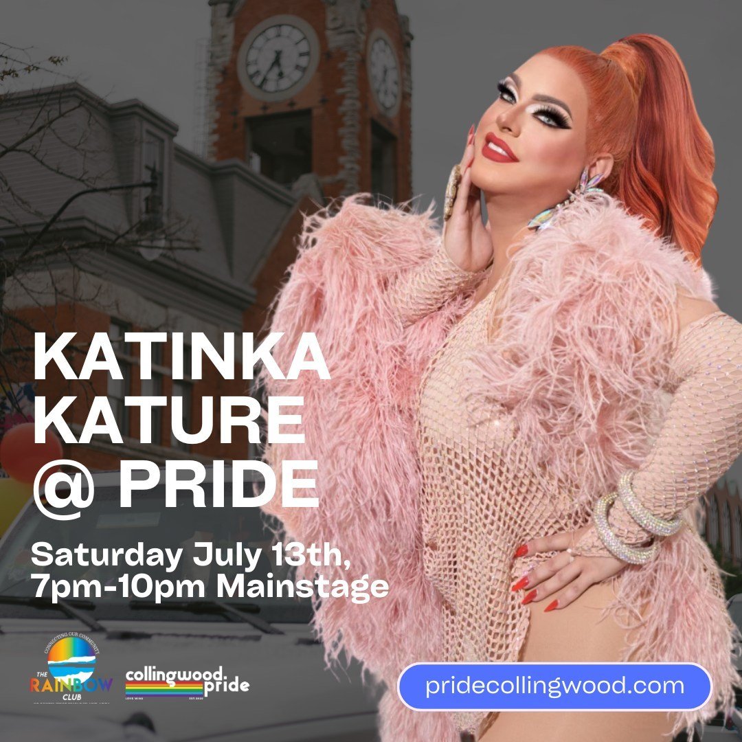 ❤️ 👑 She might not be a local by postal code, but she is the unofficial Queen of Collingwood.  Katinka Kature brings the glitz and glam to the stage, and brings the energy with mixes that embrace the Divas we grew up with, Whitney, Jennifer and Celi