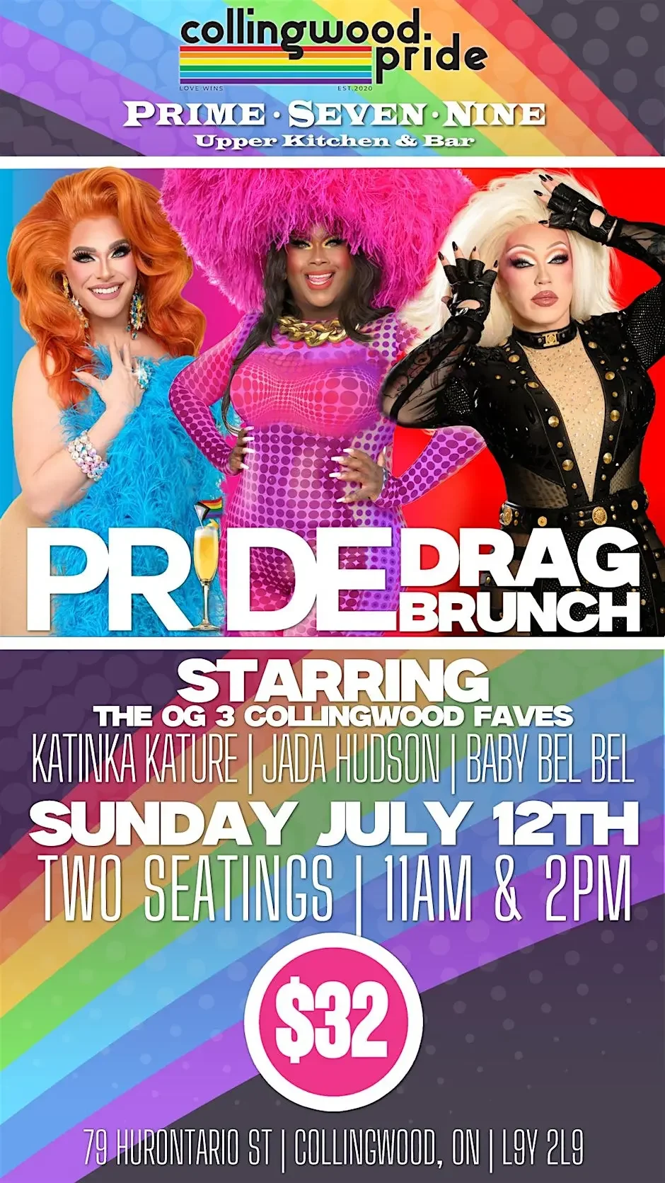 Pride Drag Brunch at Prime7nine