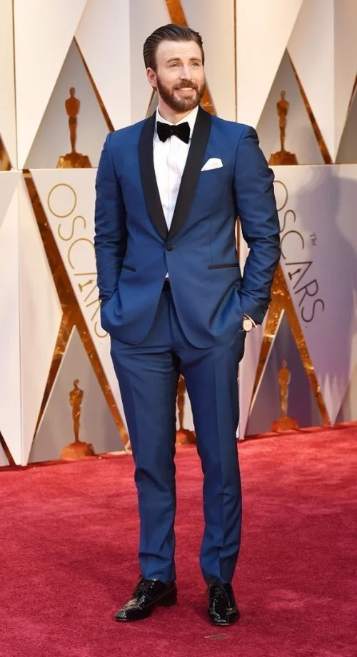 Chris Evans in Ferragamo 