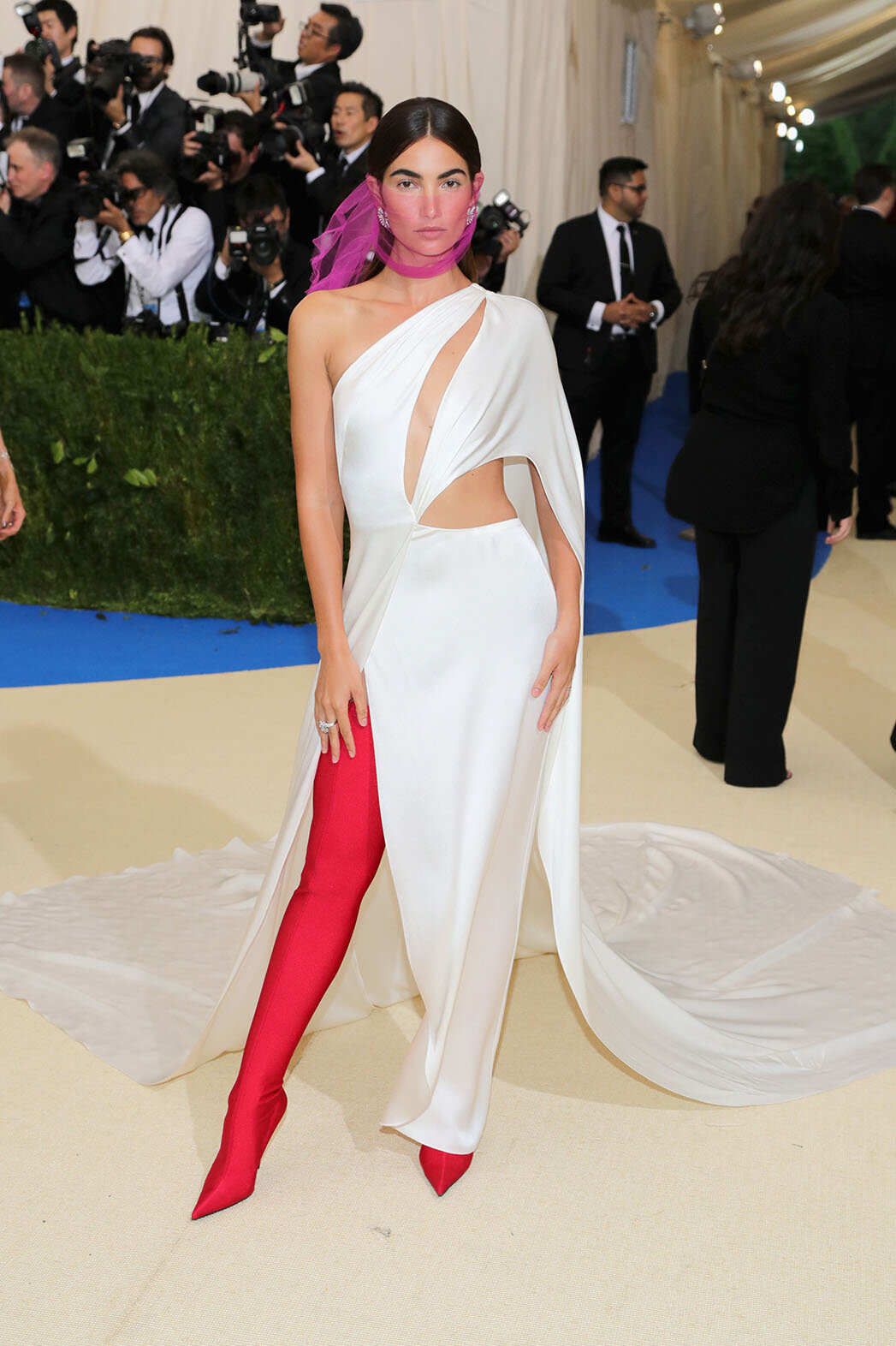 Lily Aldridge in Balenciaga