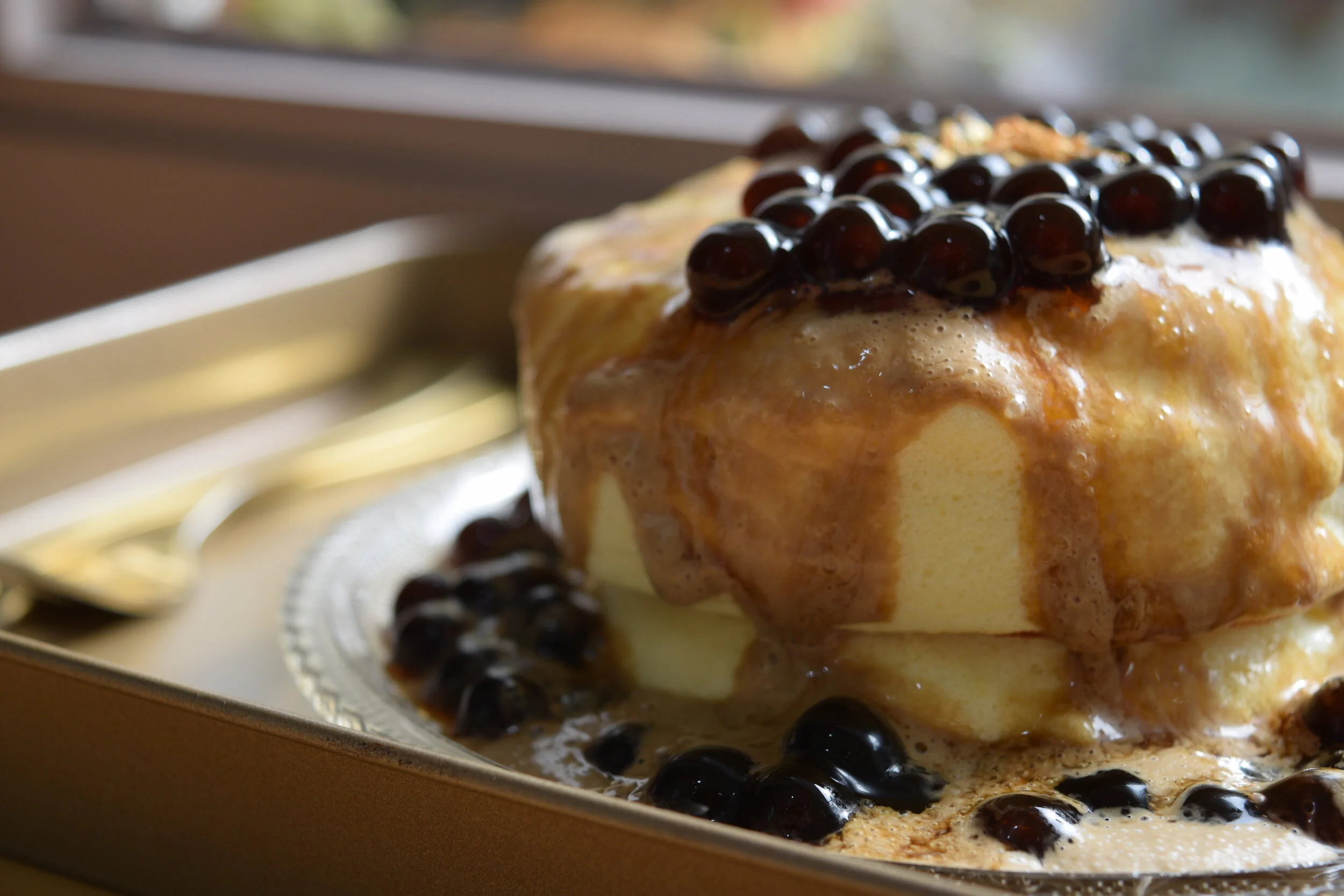 Boba pancake, extra thiccc. Taichung, Taiwan.