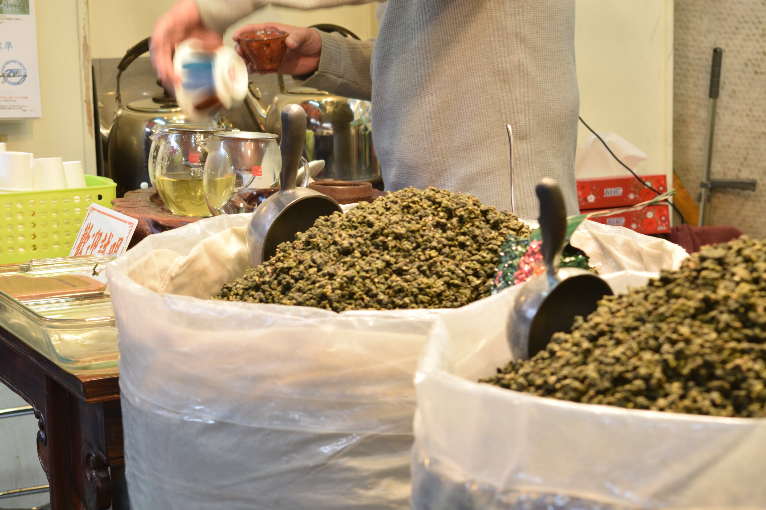 Gunpowder tea. Jiufen, Taiwan.