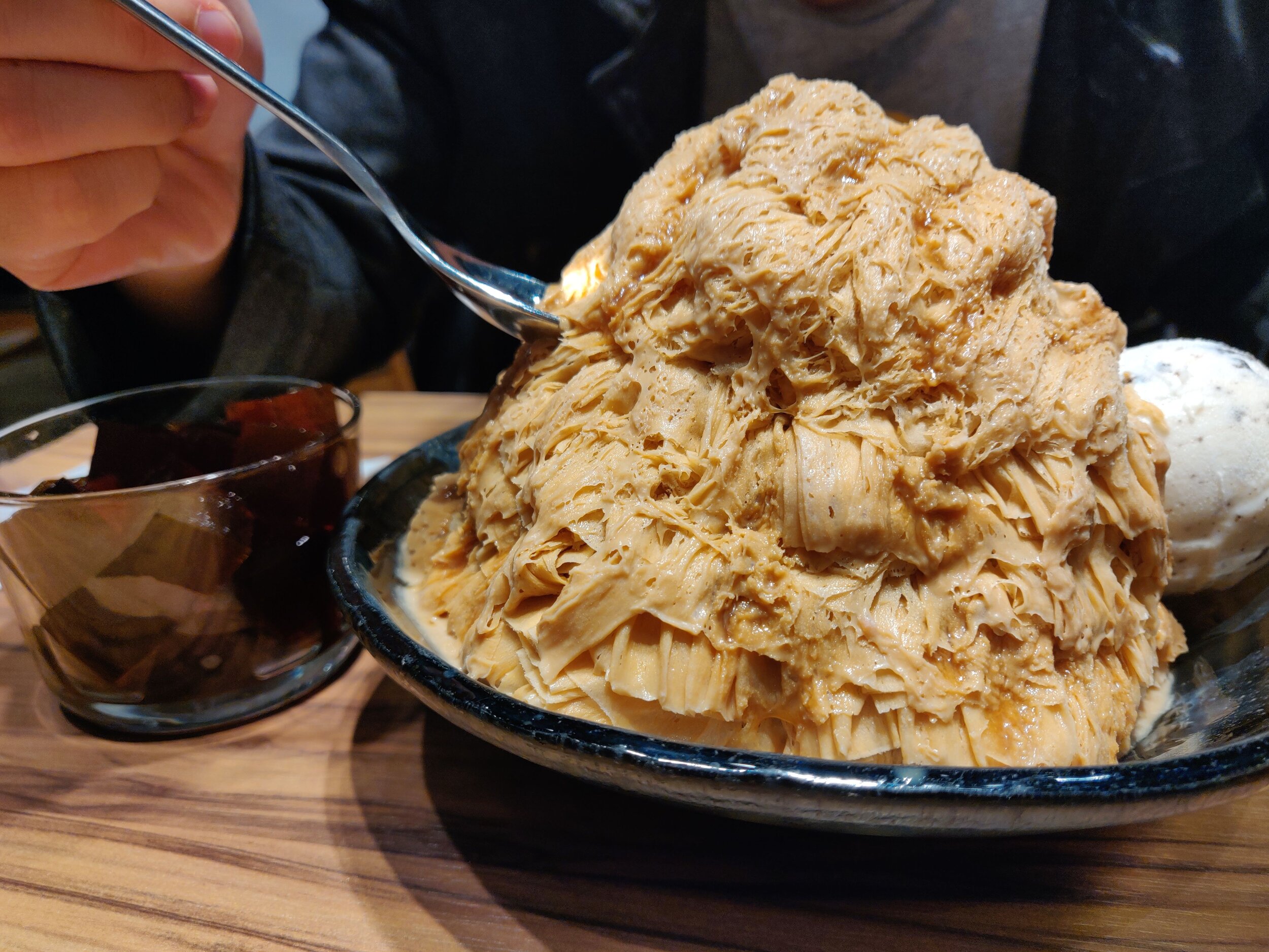 Of course, couldn't leave Taipei without eating some boba Ice Monster. Taipei, Taiwan.