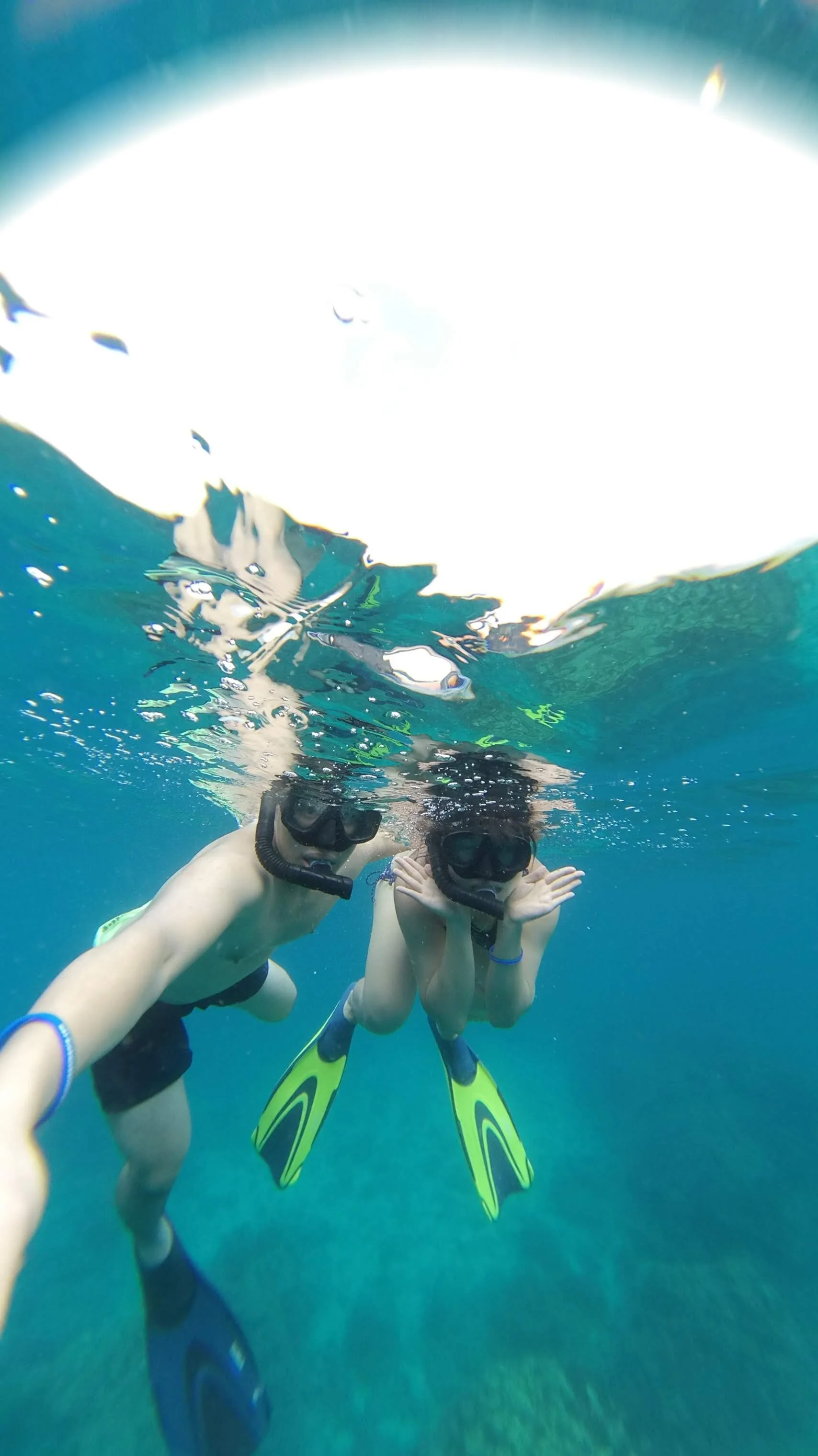 Snorkeling outside Phi Phi Islands. Phuket, Thailand.