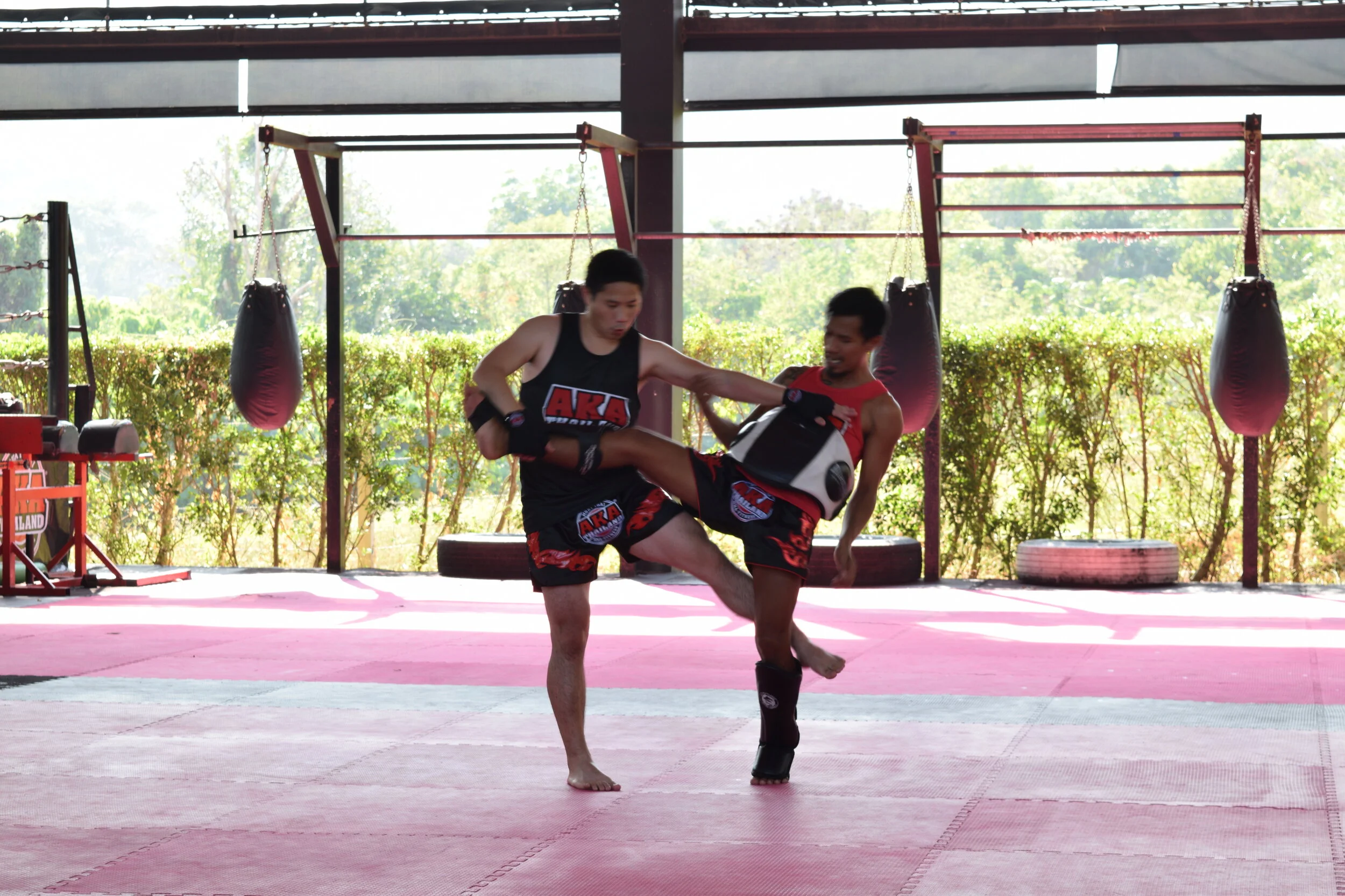 Allen learned some moves. Phuket, Thailand.