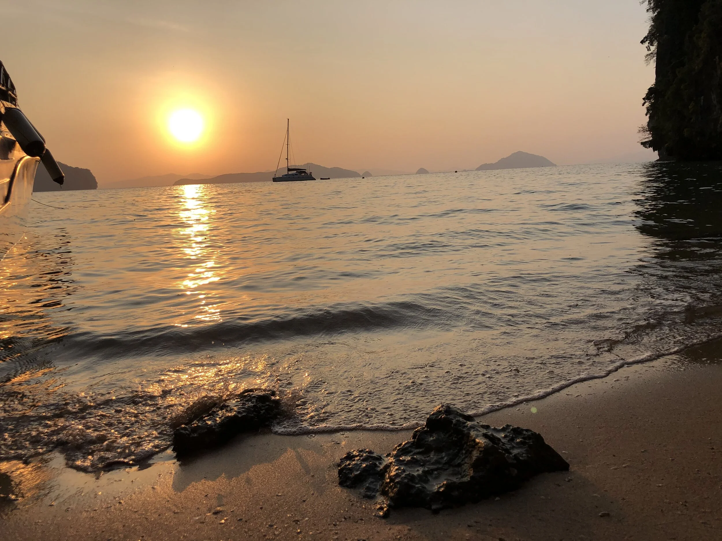 Island sunrise. Phuket, Thailand.