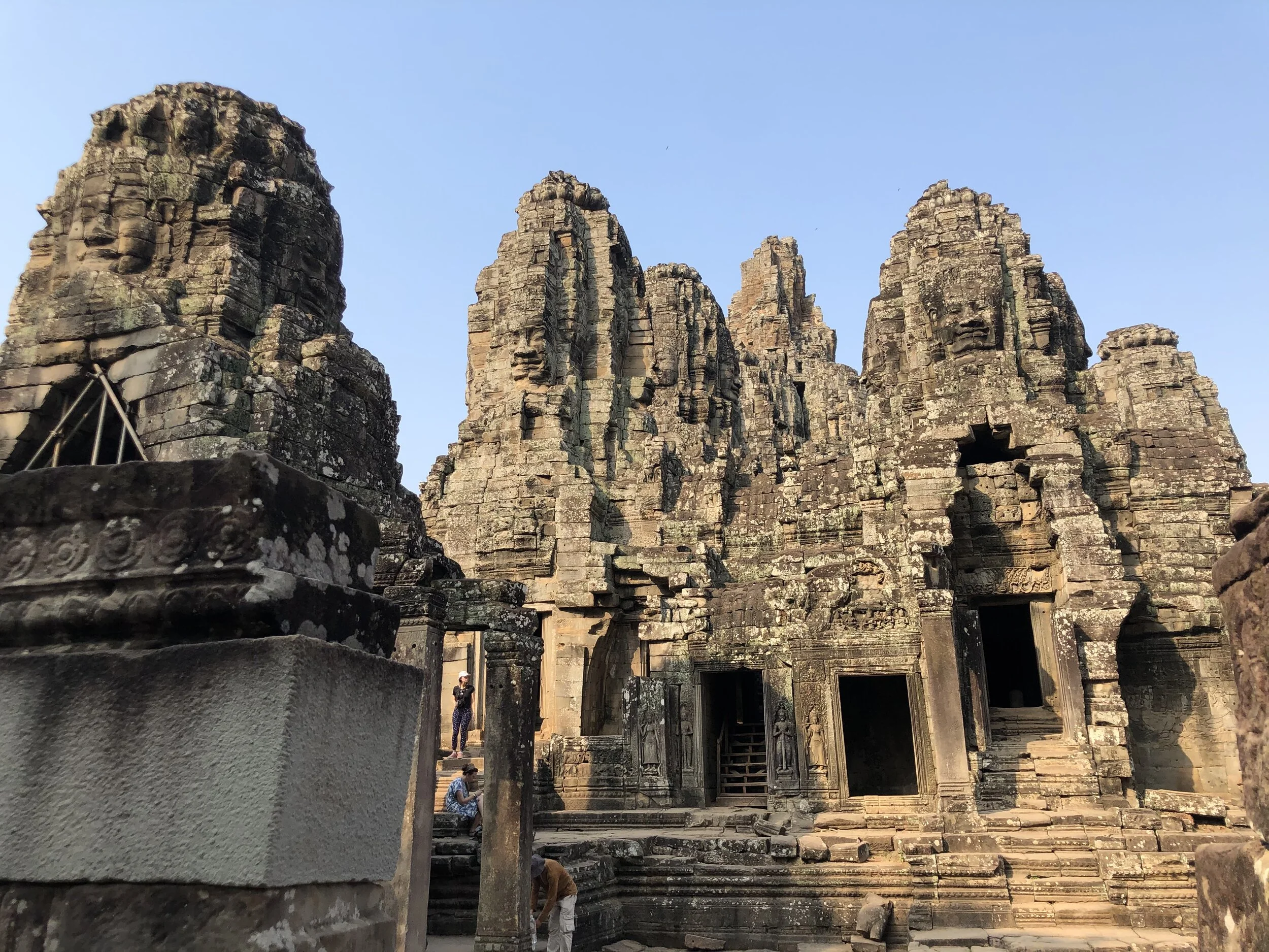 Hundreds of faces at Bayon Temple. Siem Reap, Cambodia.