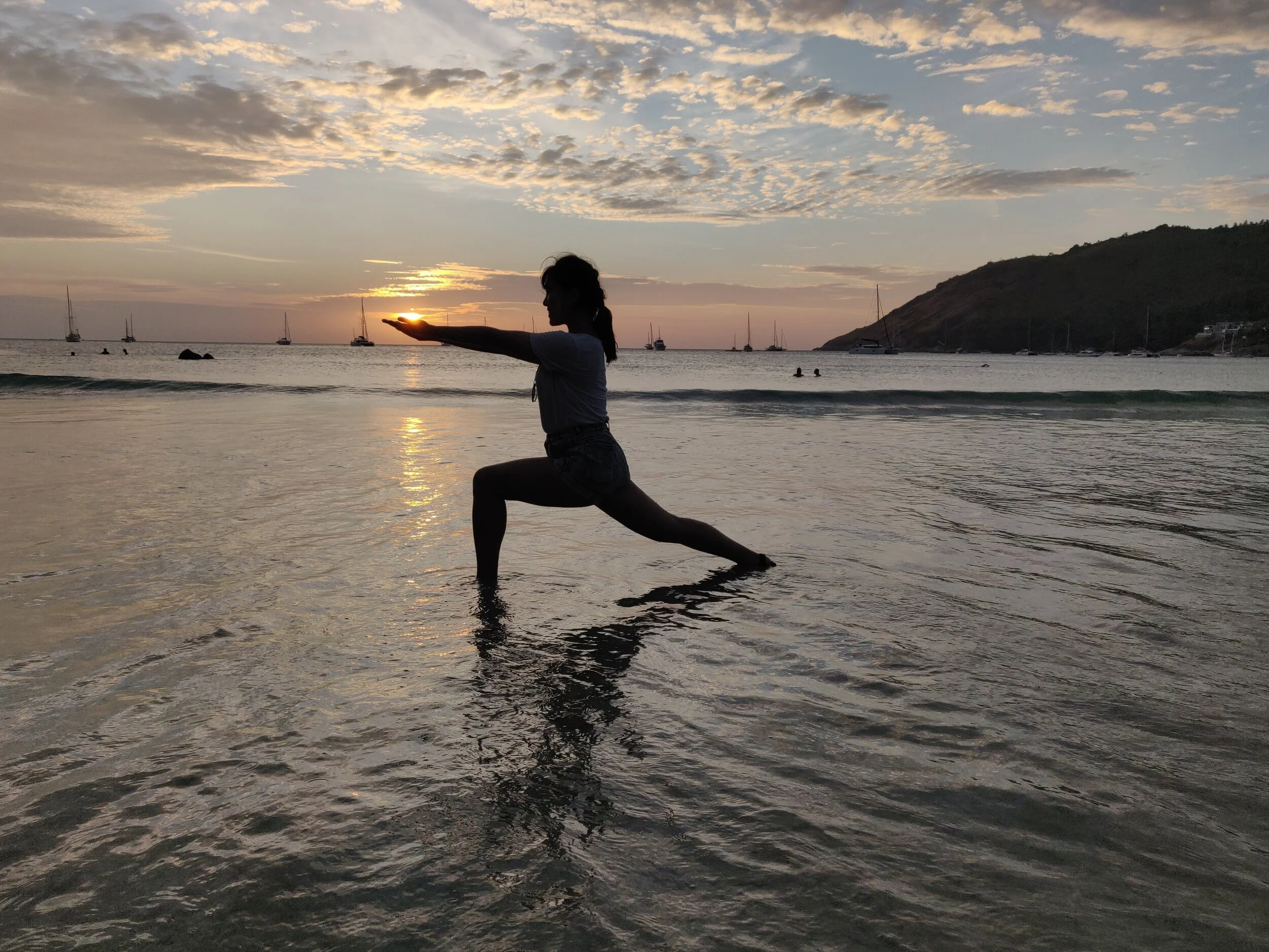Sunset at Yanui beach. Phuket, Thailand.