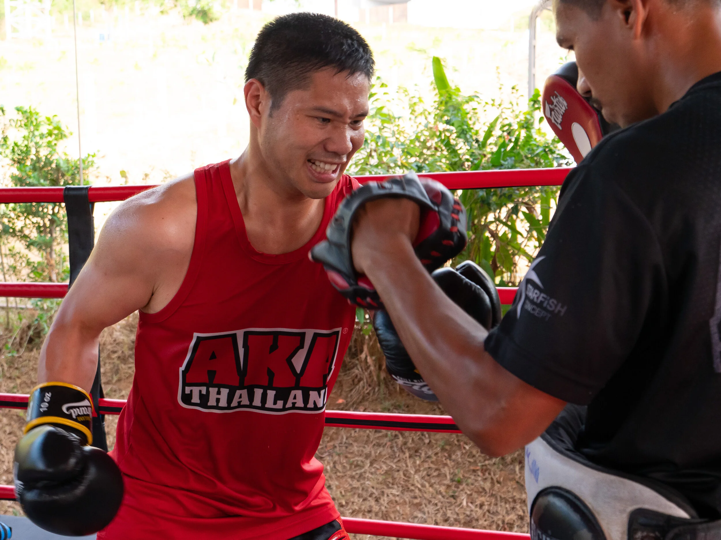 Intense face = intense punches