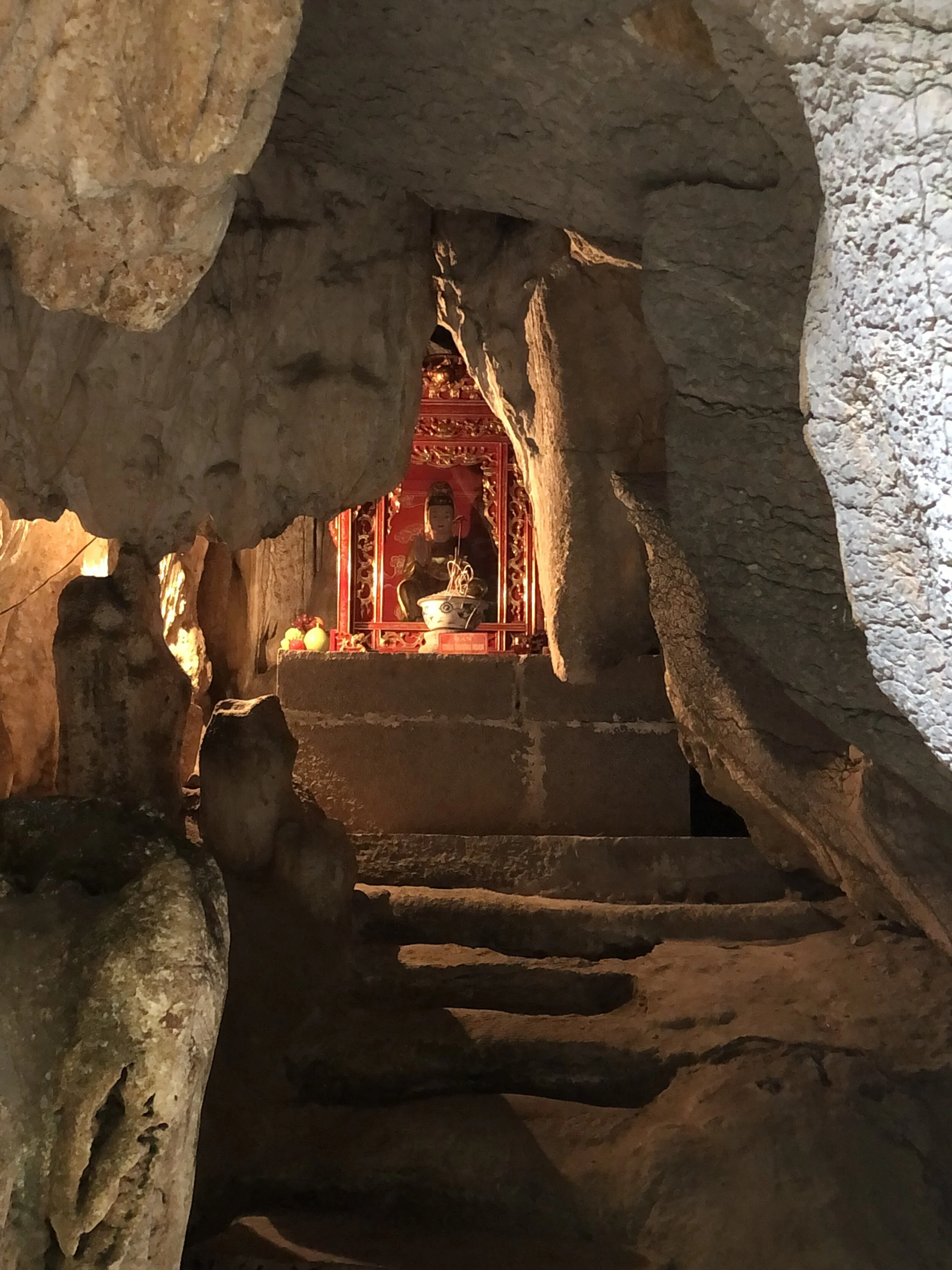 Ninh Binh is full of temples nestled into caves. Ninh Binh, Vietnam.