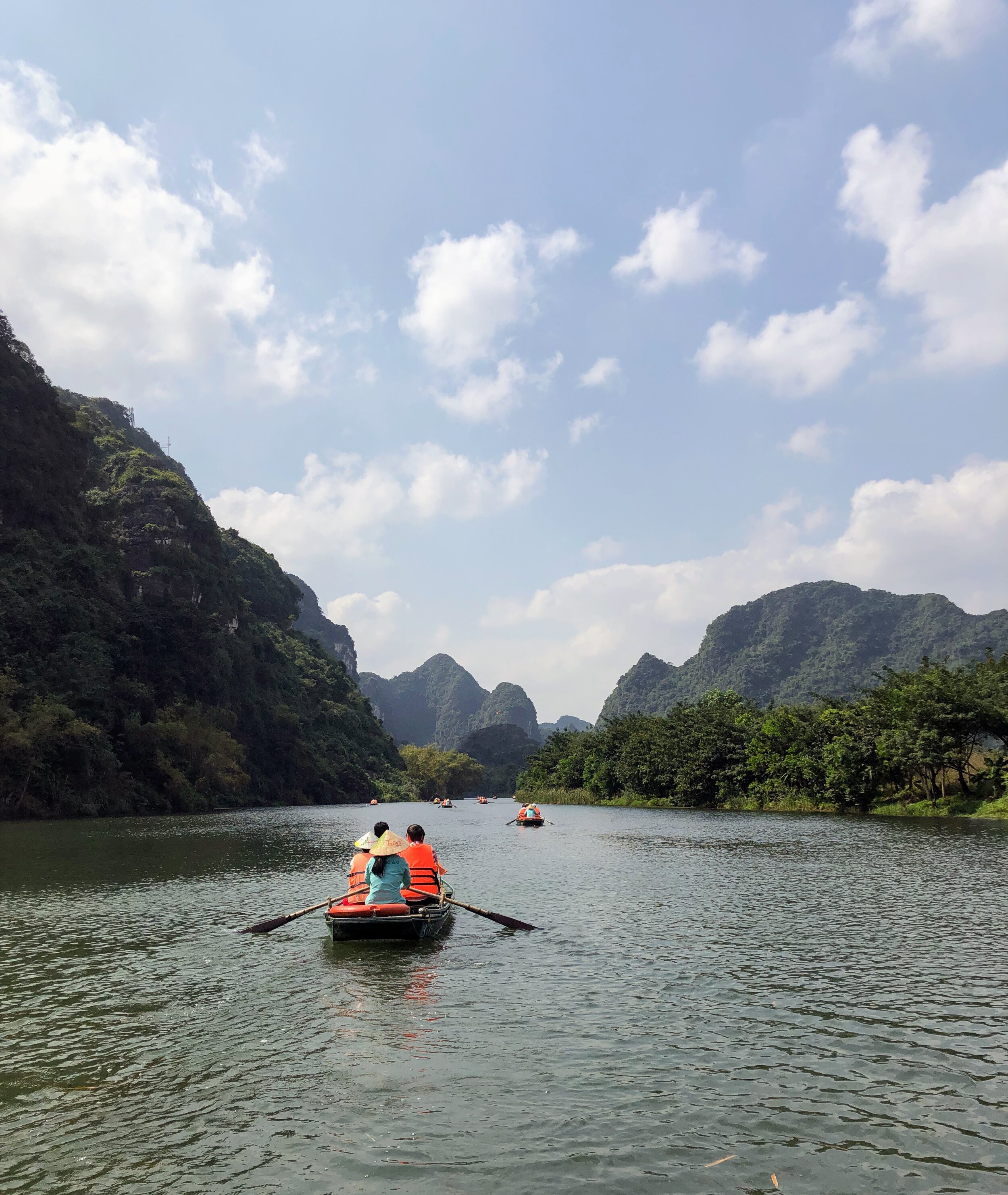 Departing to explore Trang An. Ninh Binh, Vietnam.