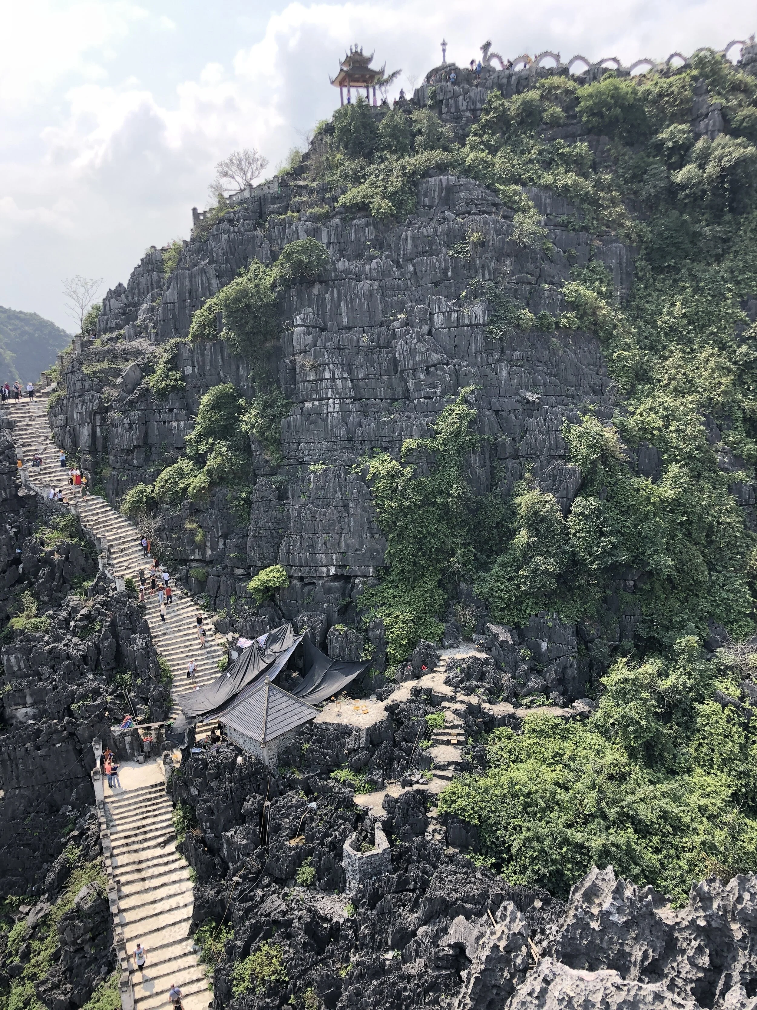 The hike above the Mua Caves. Ninh Binh, Vietnam.