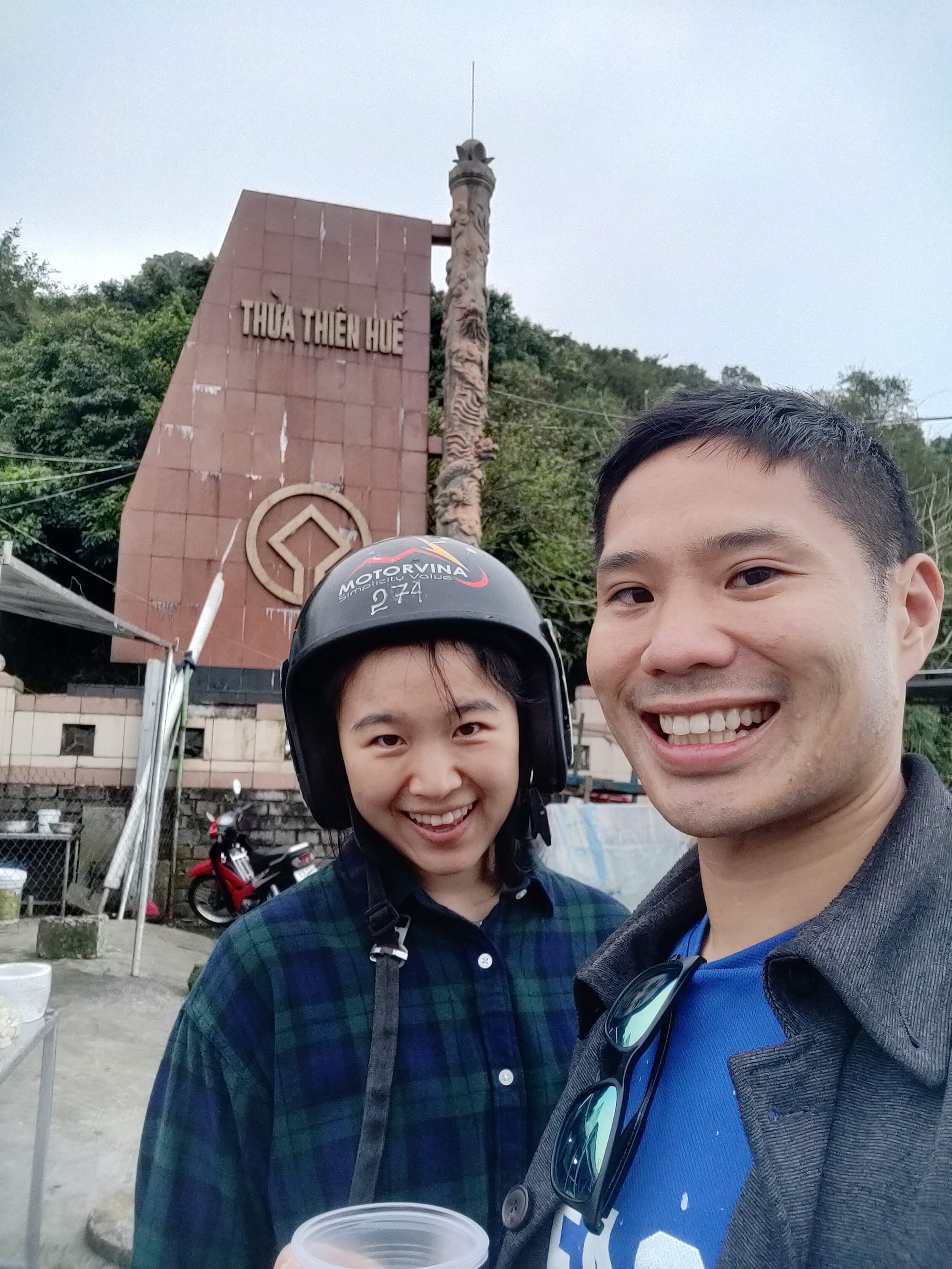 Motorbiking from Hue to Hoi An, through the Hai Van Pass. Hai Van Pass, Vietnam.