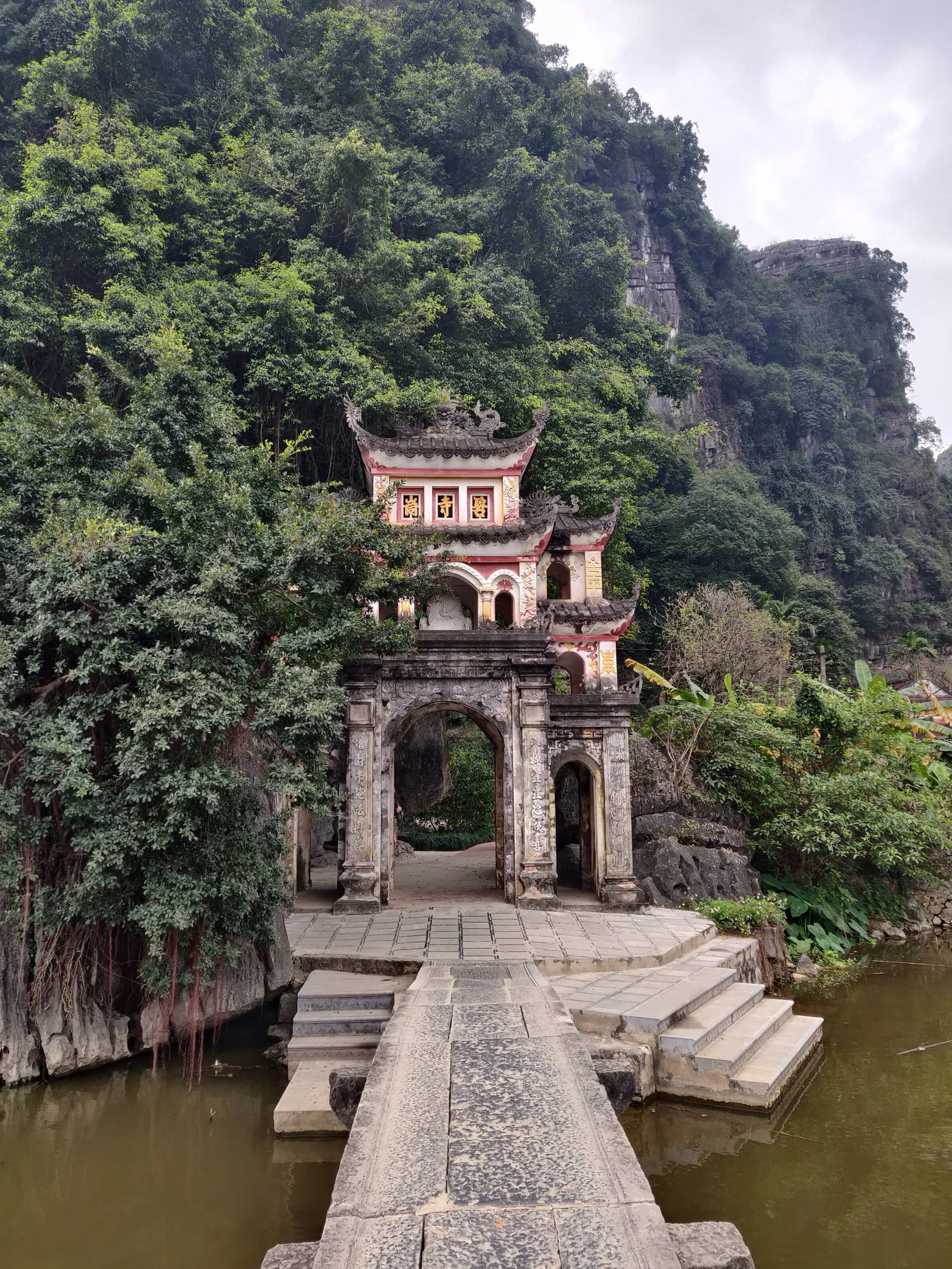 Bich Dong Pagoda main gate. Ninh Binh, Vietnam.