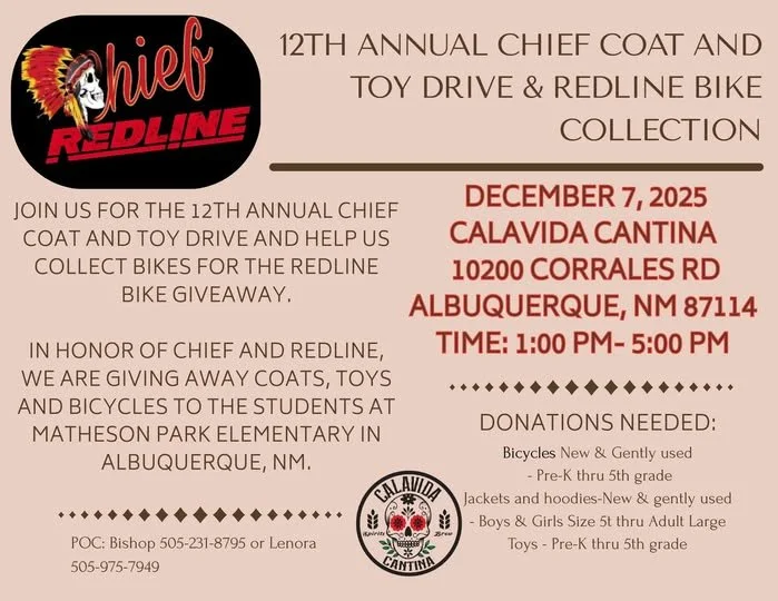 12th Annual Chief Coat and Toy Drive and Redline Bike Collection