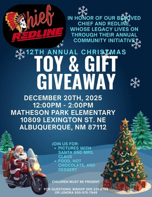 Chief Redline 12th Annual Christmas Toy and Gift Giveaway