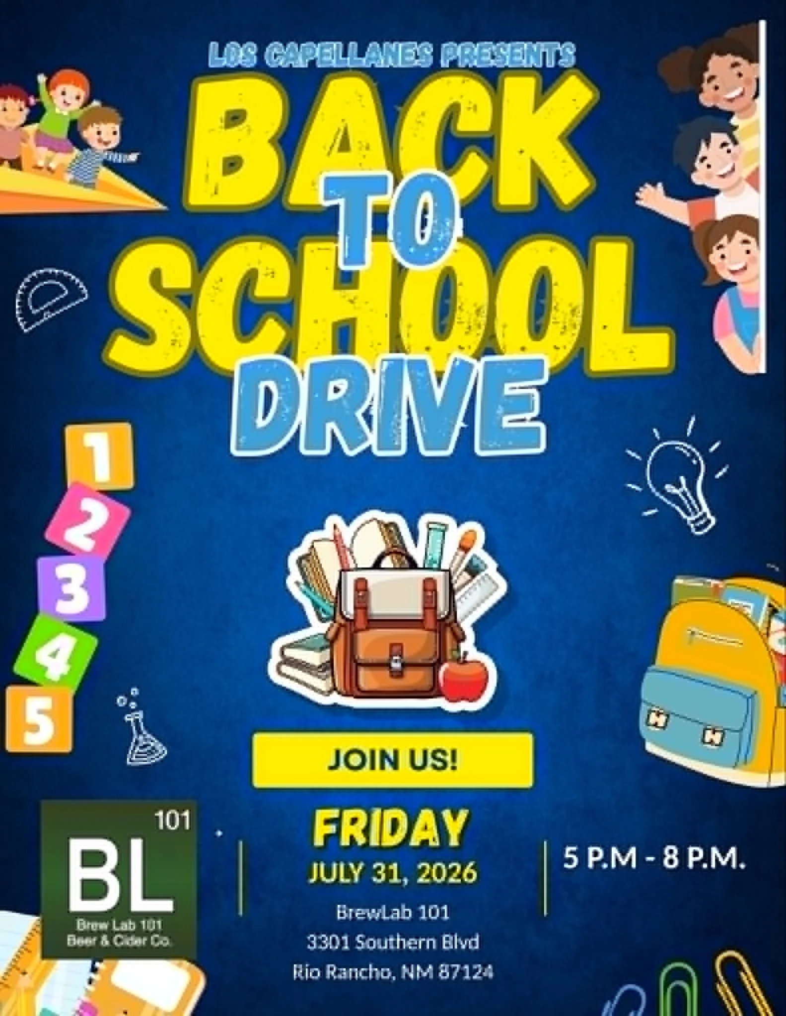 Los Capellanes MM Back to School Drive