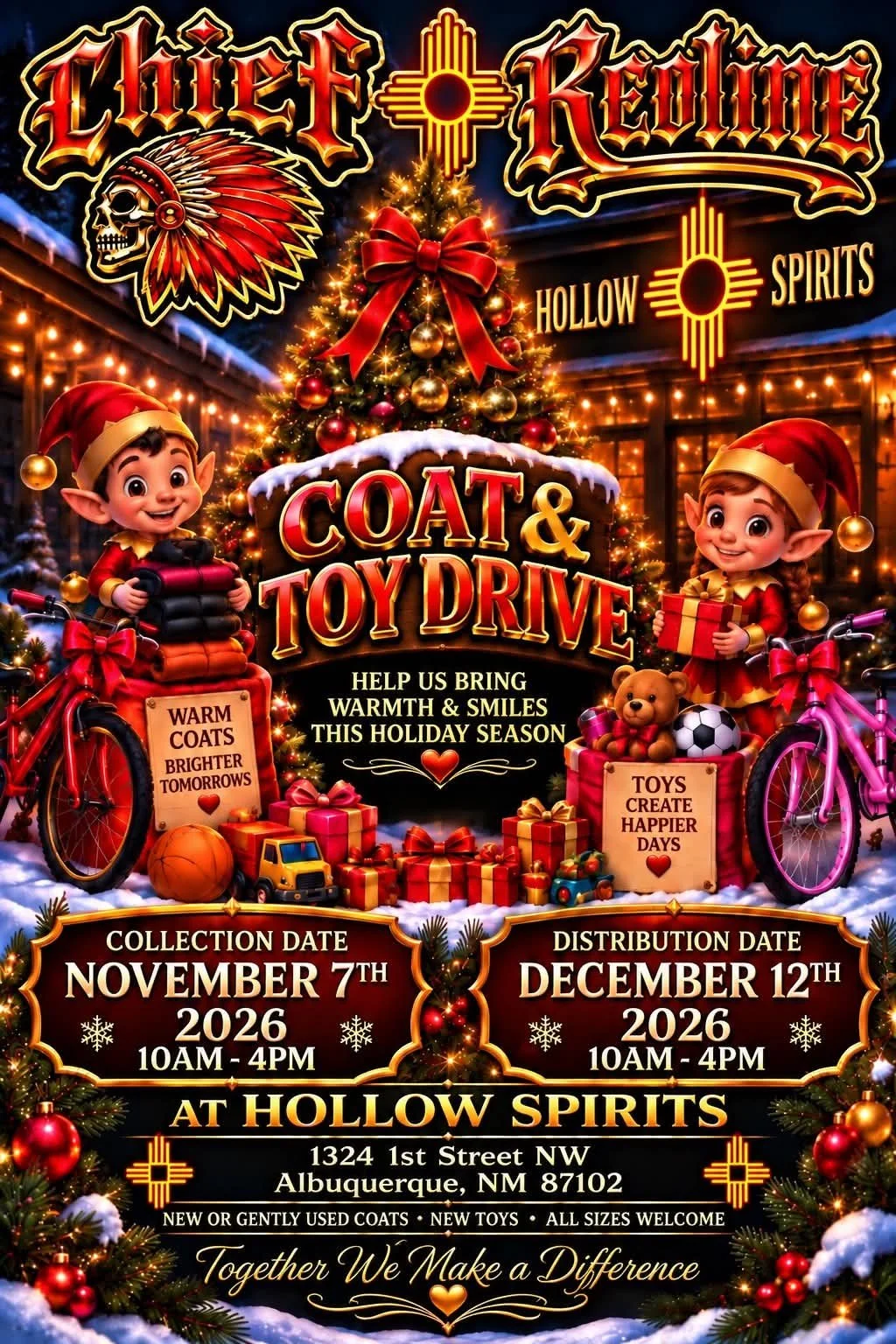 Chief Redline Coat and Toy Drive