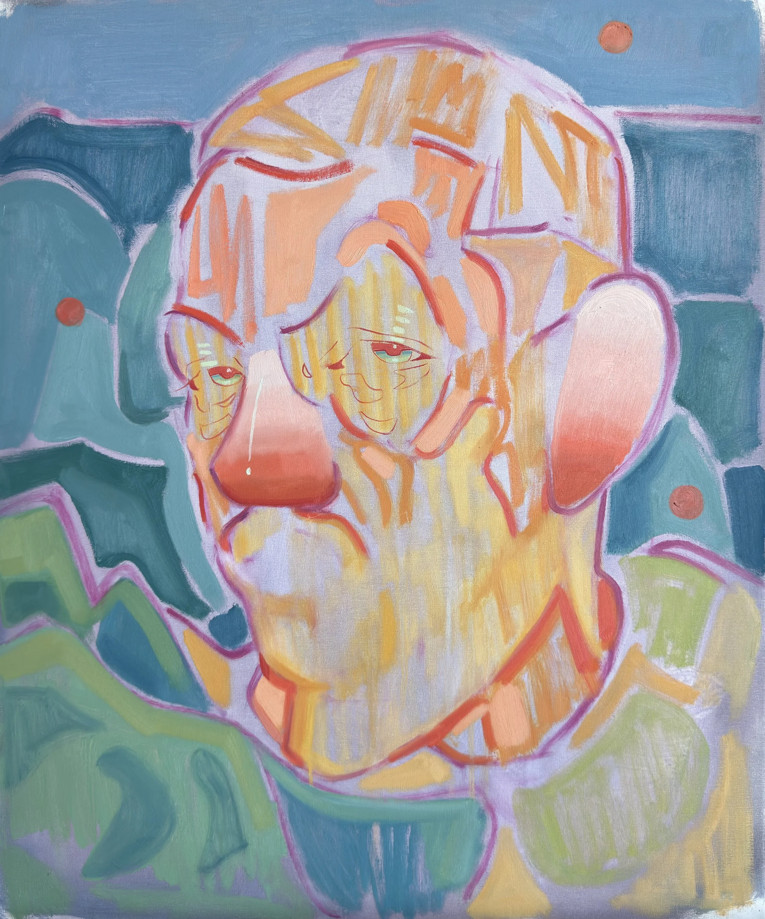 There's a Kiwi in My Bed! Oh Wait, That's Just My Head
 
 Oil Paint on Canvas  50x60cm  2025