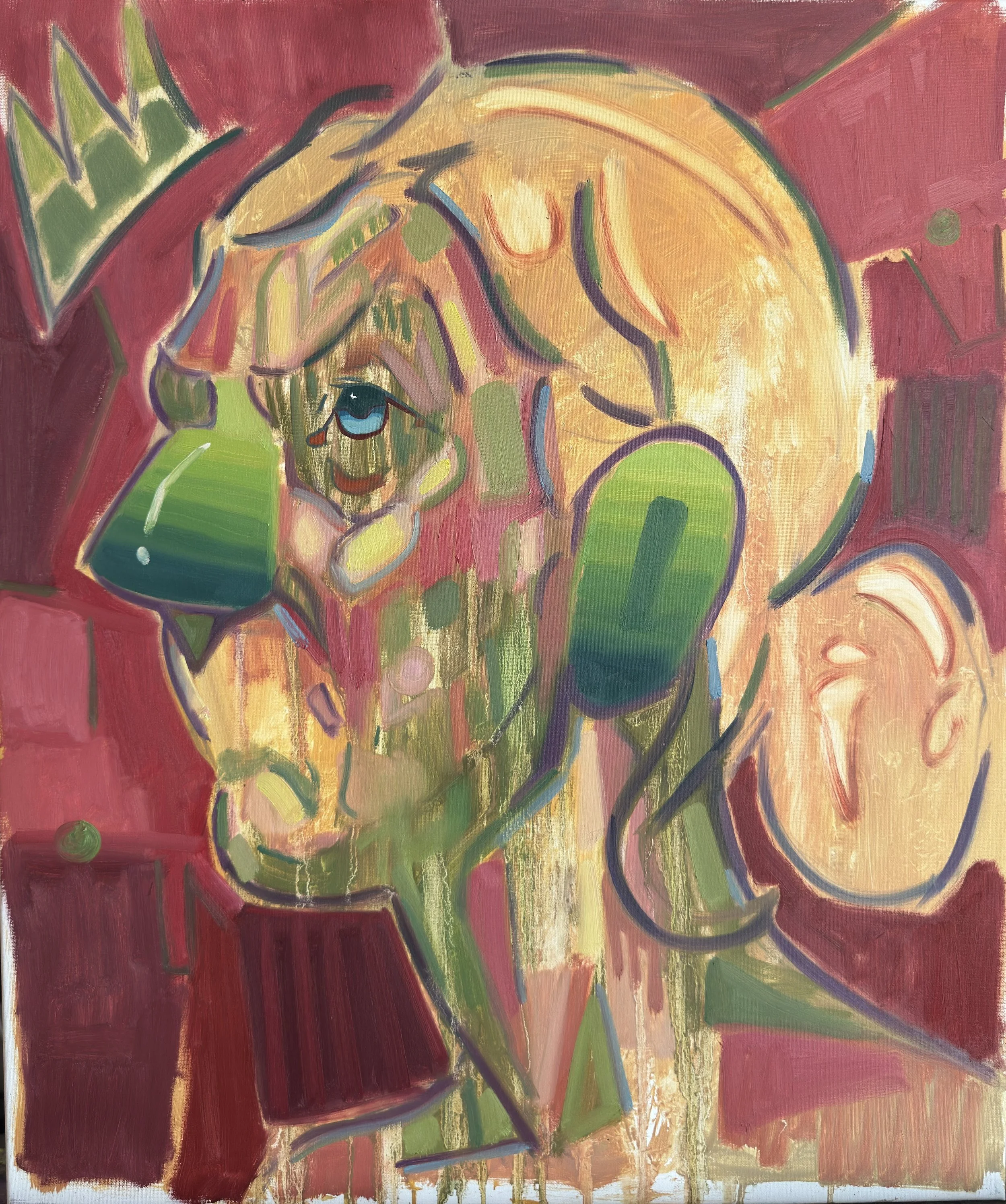 I Smell Something Fishy...
 
 Oil Paint on Canvas  50x60cm  2025
