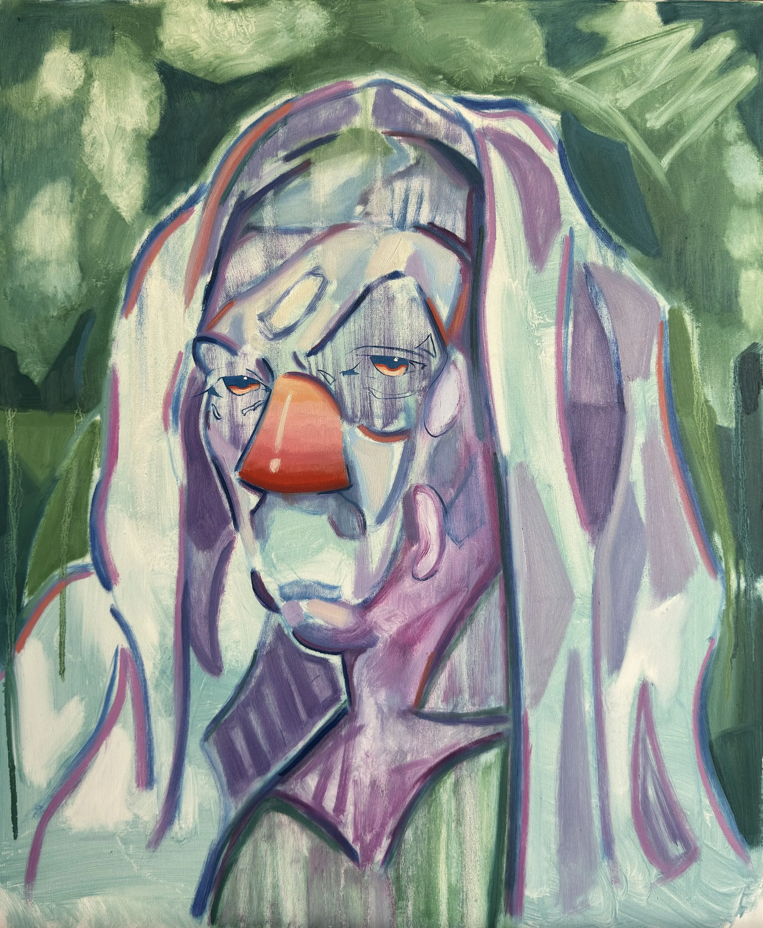 Waking up at 12 PM
 
 Oil Paint on Canvas  50x60cm  2025