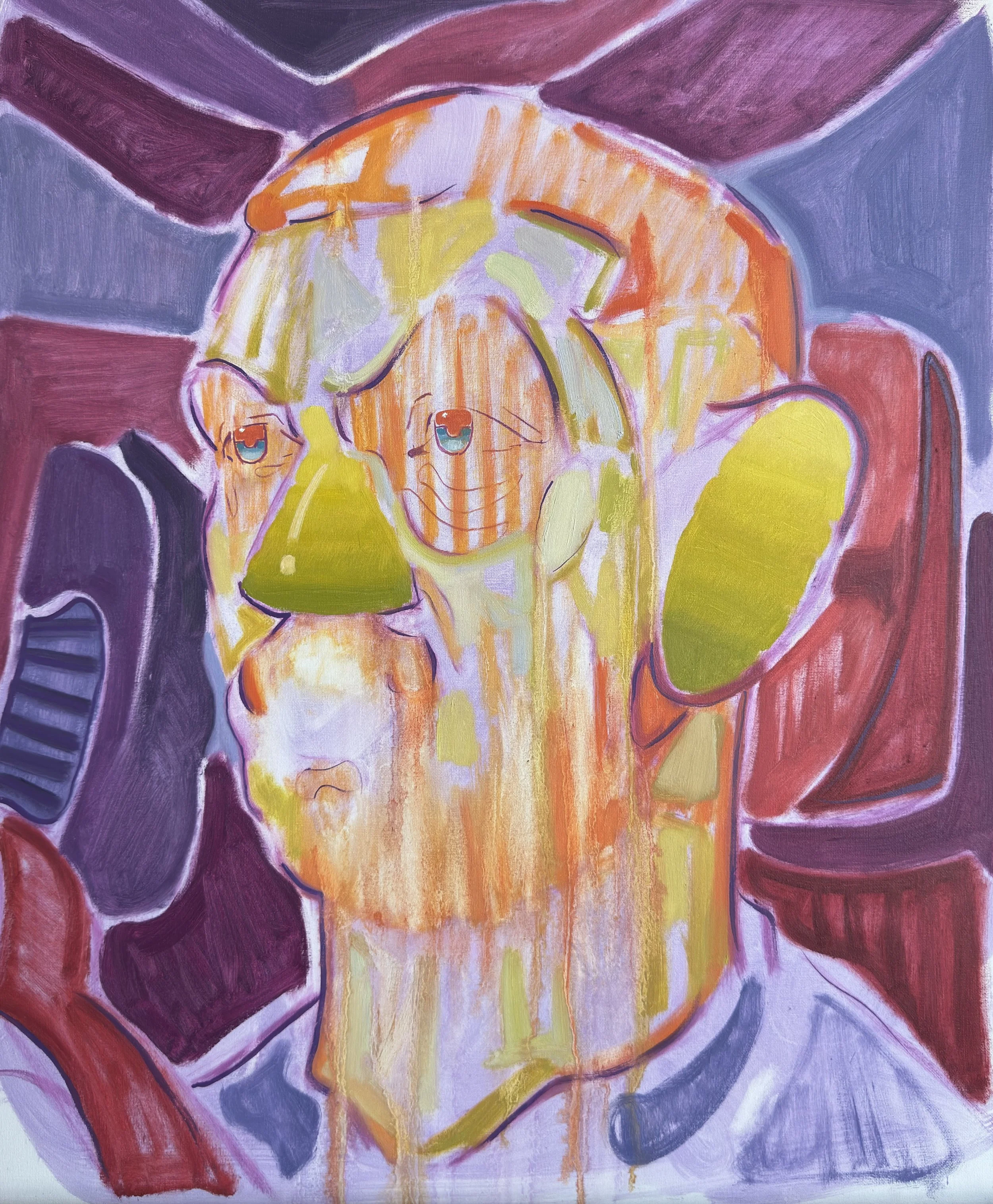 Even a Big Dawg gets Stuck in Traffic Sometimes
 
 Oil Paint on Canvas  50x60cm  2025
