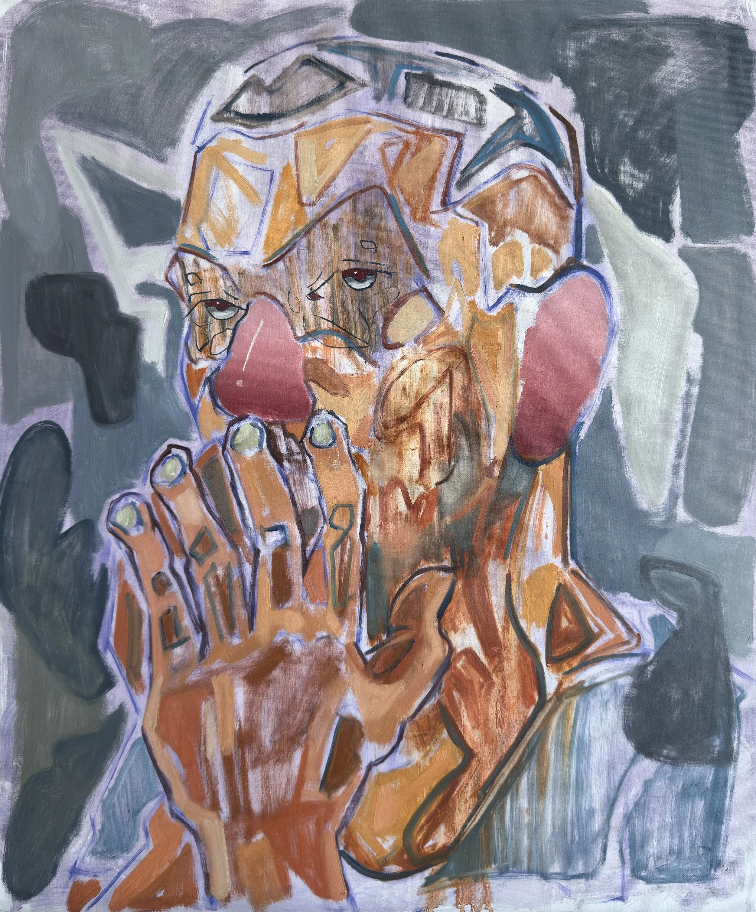 Way Too Overworked, Nothing Special At All
 
 Oil Paint on Canvas  50x60cm  2025