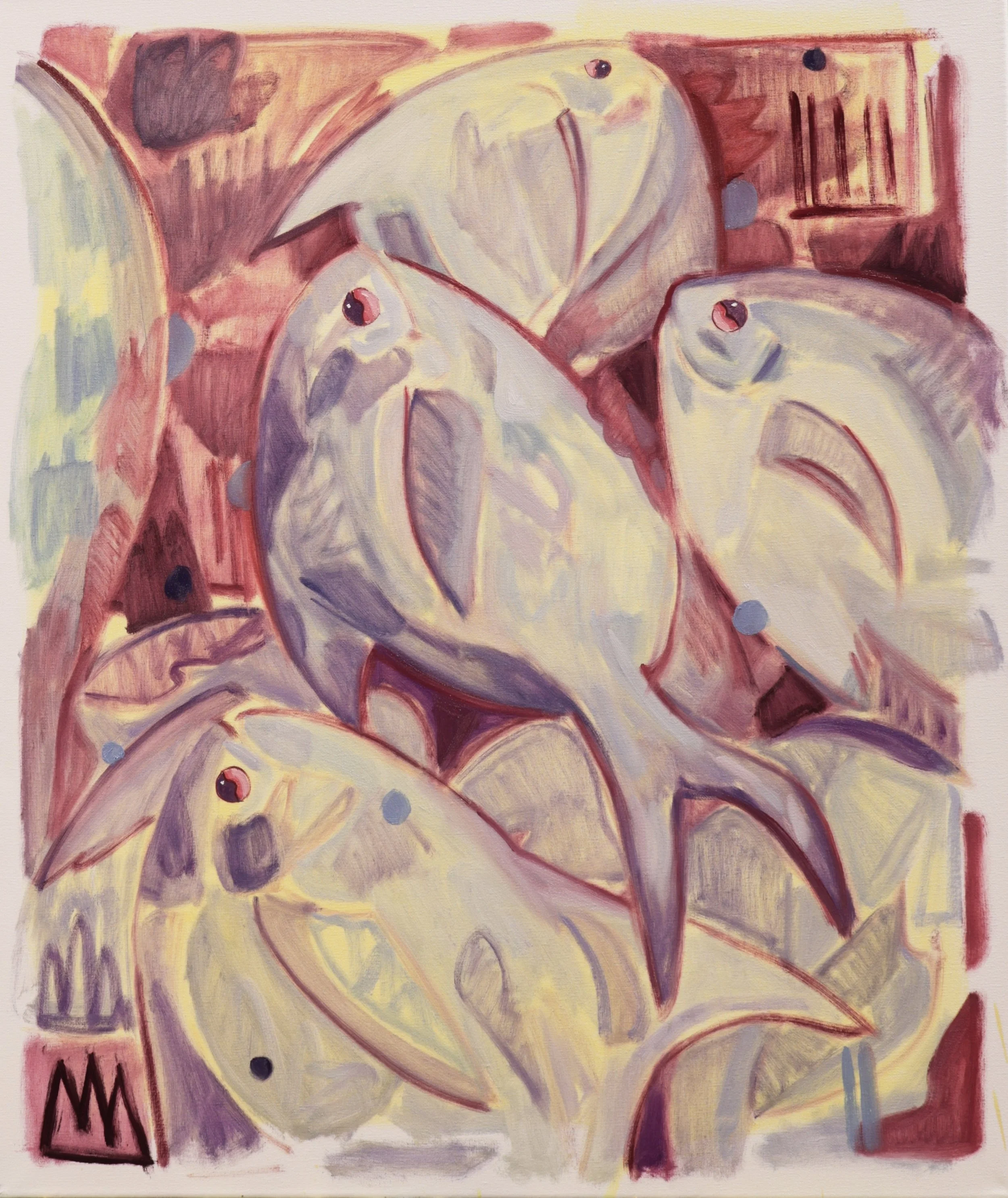 Still Living, Still Tippin' no.7
 
 Oil Paint on Canvas  50x60cm  2025
