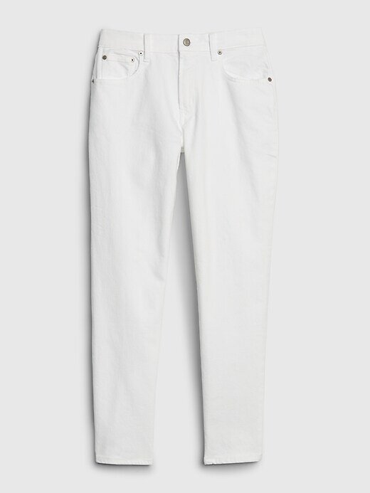 White Gap girlfriend jeans