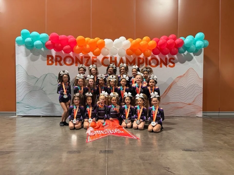 Our Heart cuties are Bronze Champions in one of the deepest divisions this weekend! We&rsquo;re so proud of the growth of this team this season, 95% of them were competing in an elite division for the very first time. Their future is so bright in thi