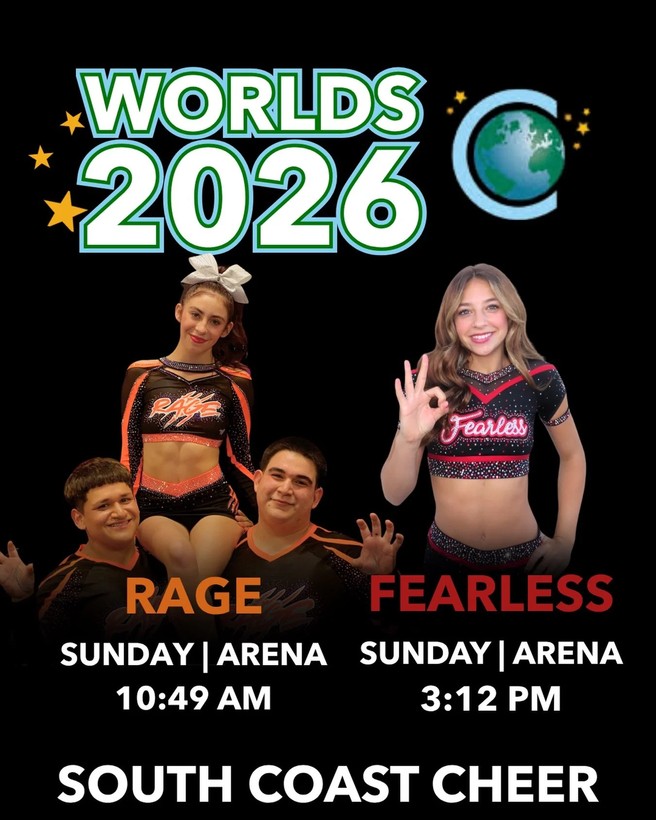 It&rsquo;s a good day for a good day! Get up and get LOUD for Rage and Fearless today 🔥🧡🖤