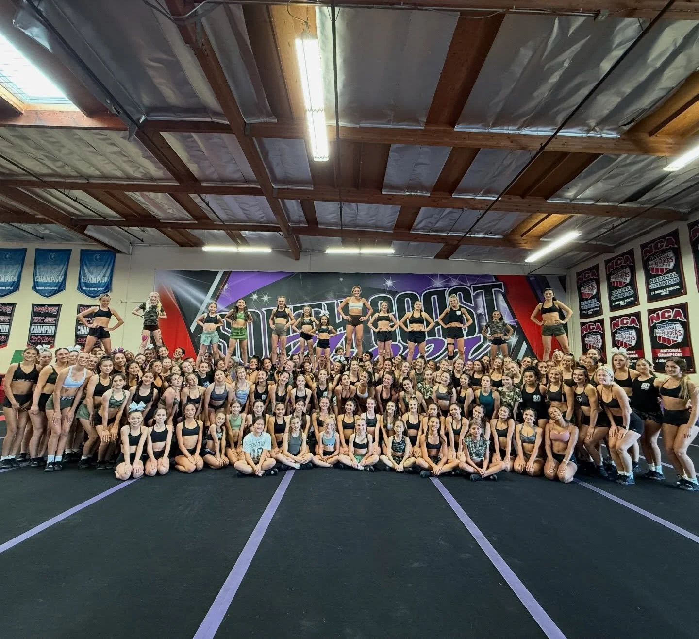 Last practices in the gym for our 6 summit teams! Orlando here we come! 🏔️ #SCC #CFIO