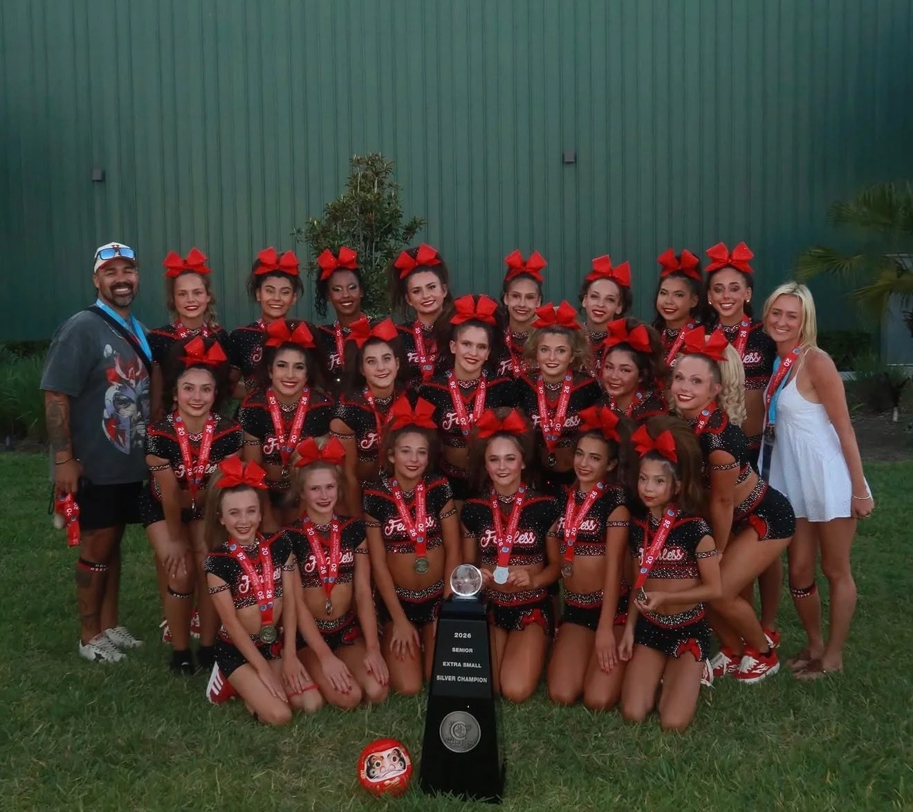 What an incredible season for Fearless! Your 2026 NCA Champions and Worlds Silver Medalists ❤️&zwj;🔥🥈 We could not be more proud of the 21 athletes who wore this name across their chest #SCFearless #CFIO #HumbleHearts #NobleGoals