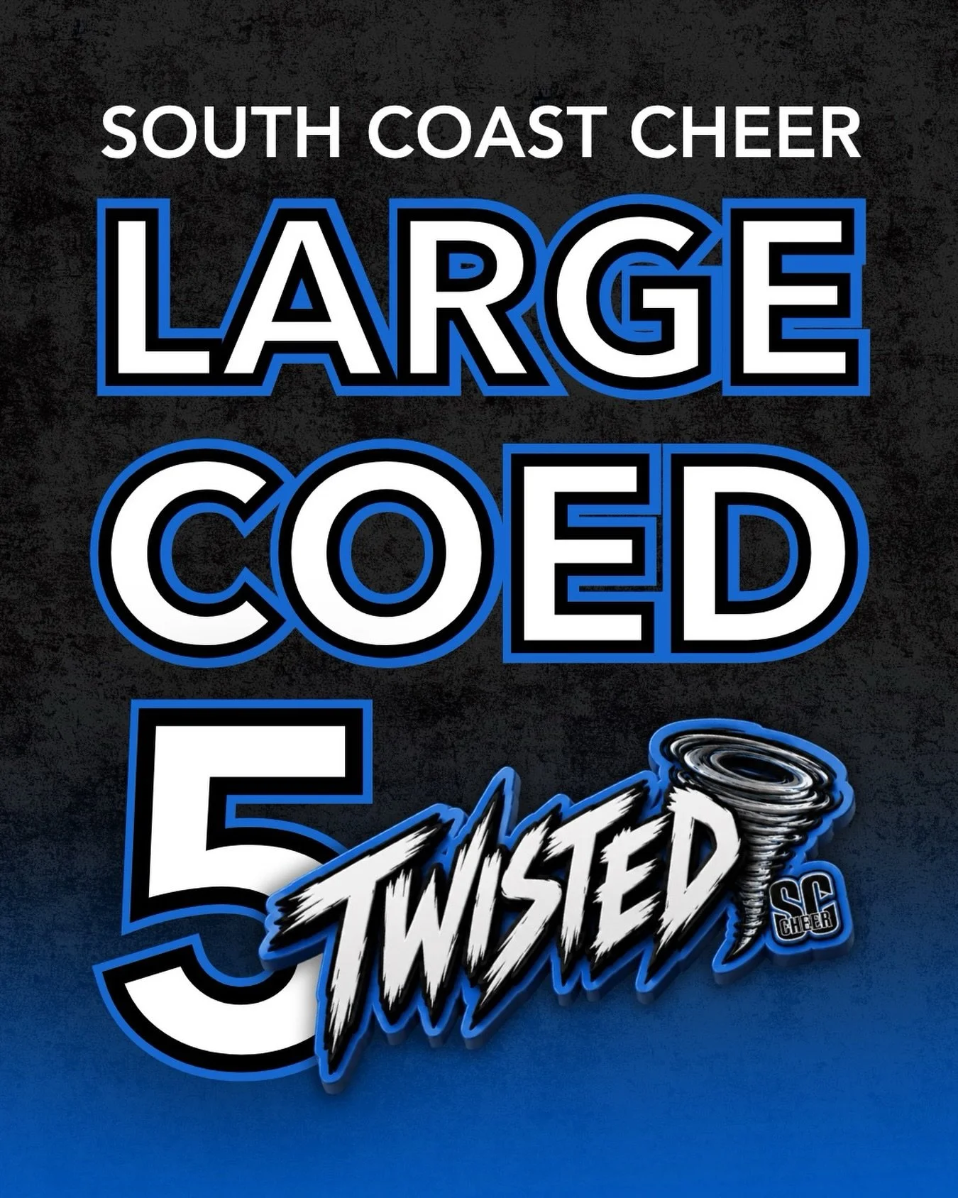 Don&rsquo;t get it Twisted, we cannot wait to be in the large coed level 5 division this year! This team is stacked and it&rsquo;s going to be a great season 💙🖤