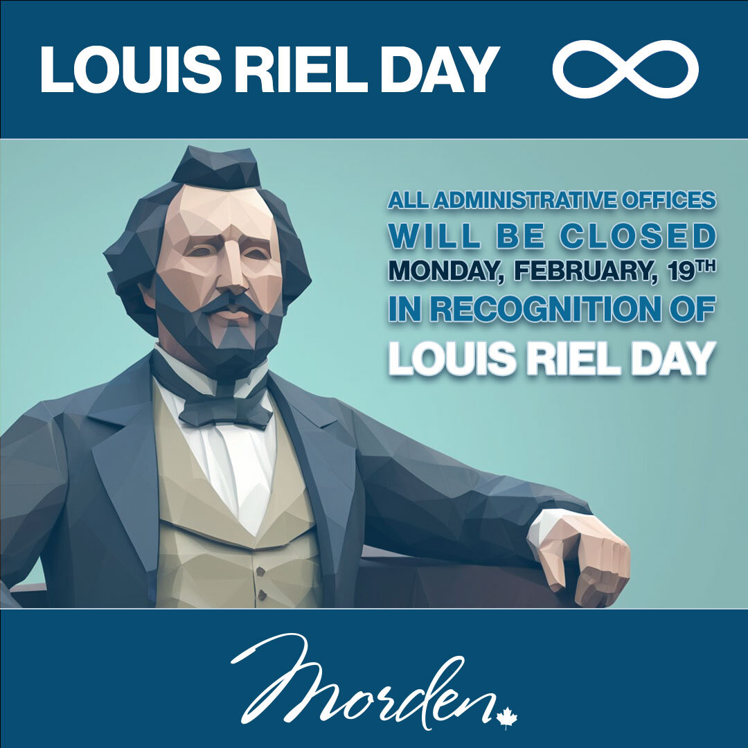 📢 In observance of Louis Riel Day, all city administrative offices will be CLOSED this coming Monday, February 19th. 🏛️

Please plan accordingly and note that regular office hours will resume on Tuesday, February 20th. Have a wonderful long weekend